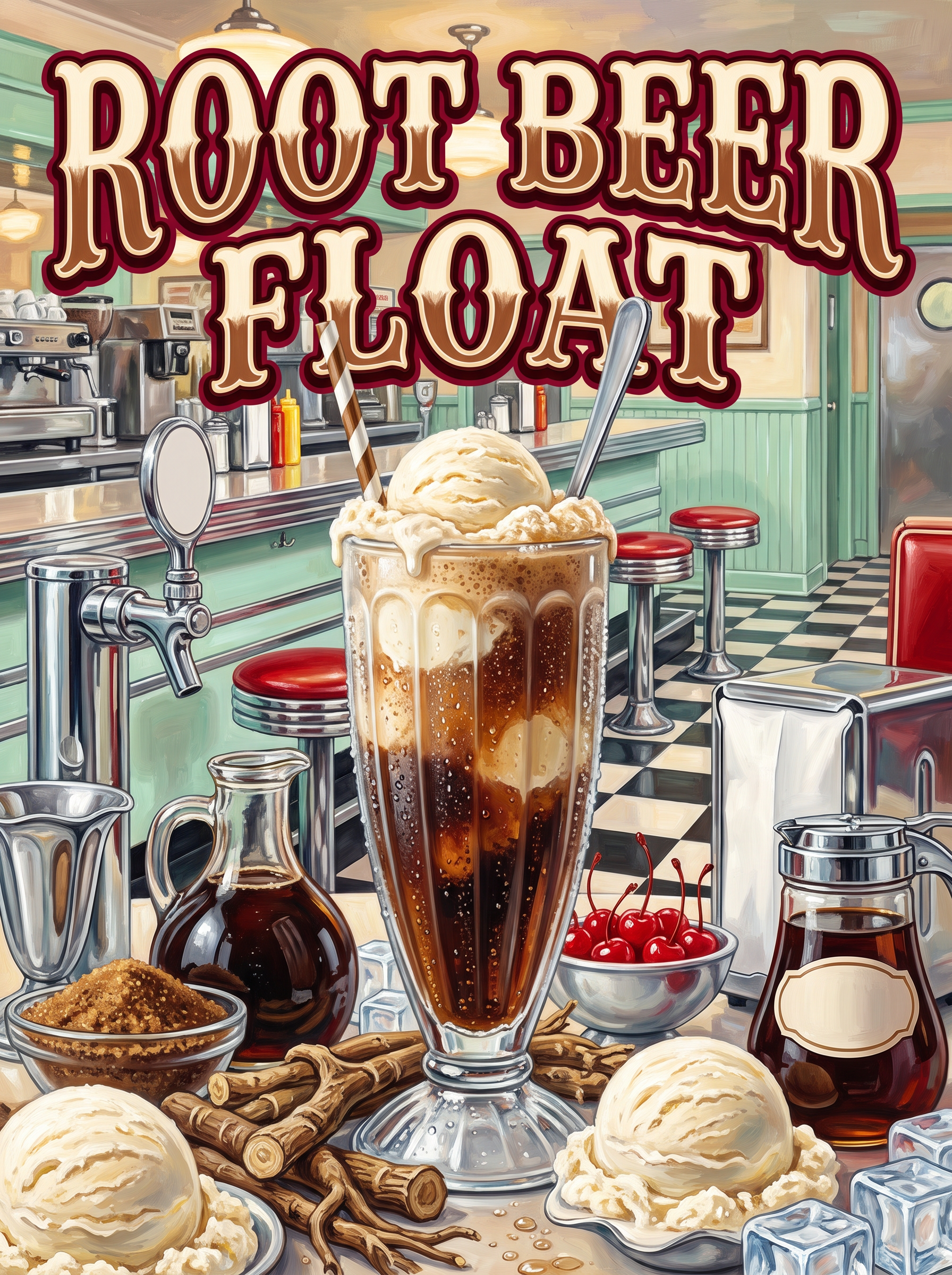 Root Beer Float at the Diner