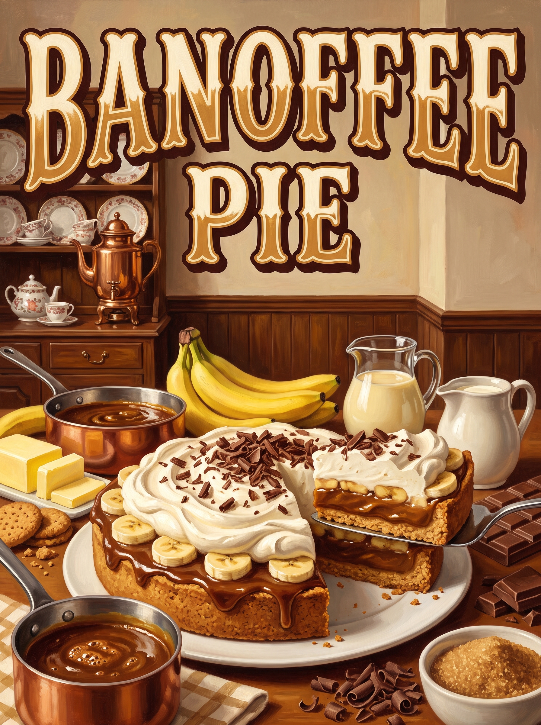 Banoffee Pie at the Kitchen Table