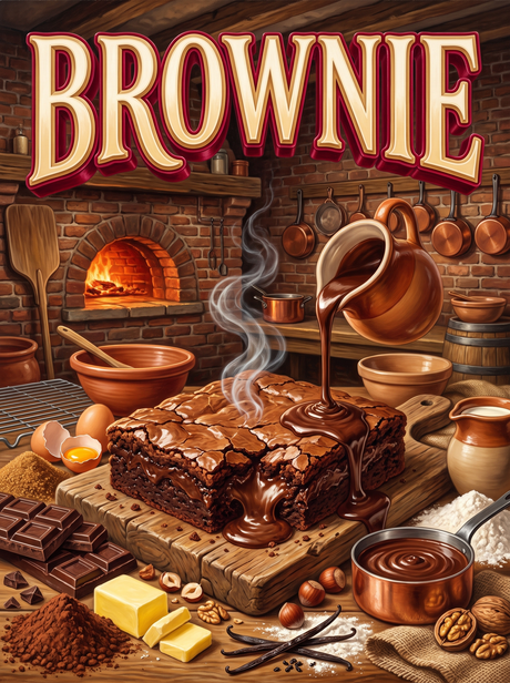 Brownie by the Brick Oven