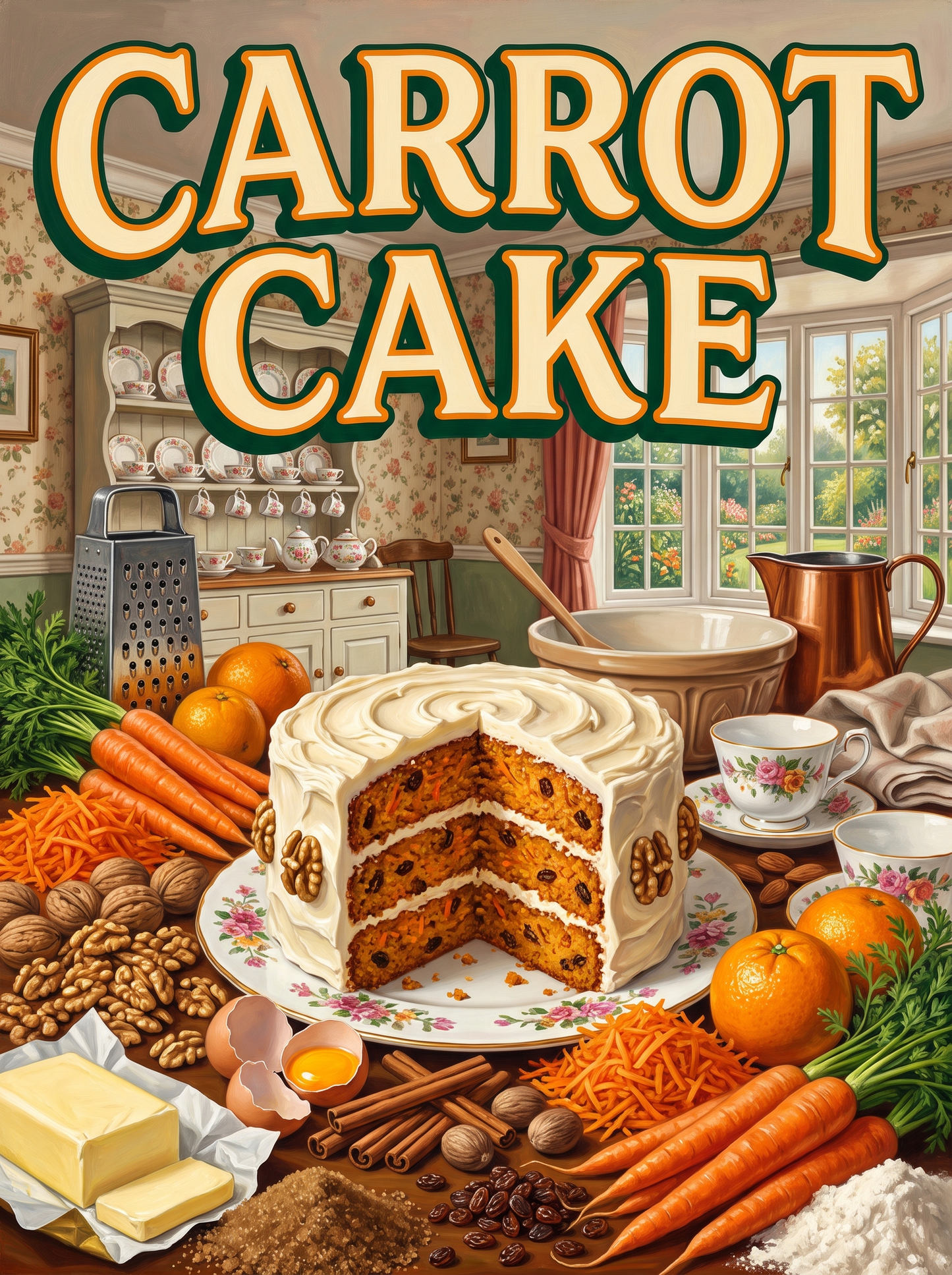 Carrot Cake in the Cottage Kitchen