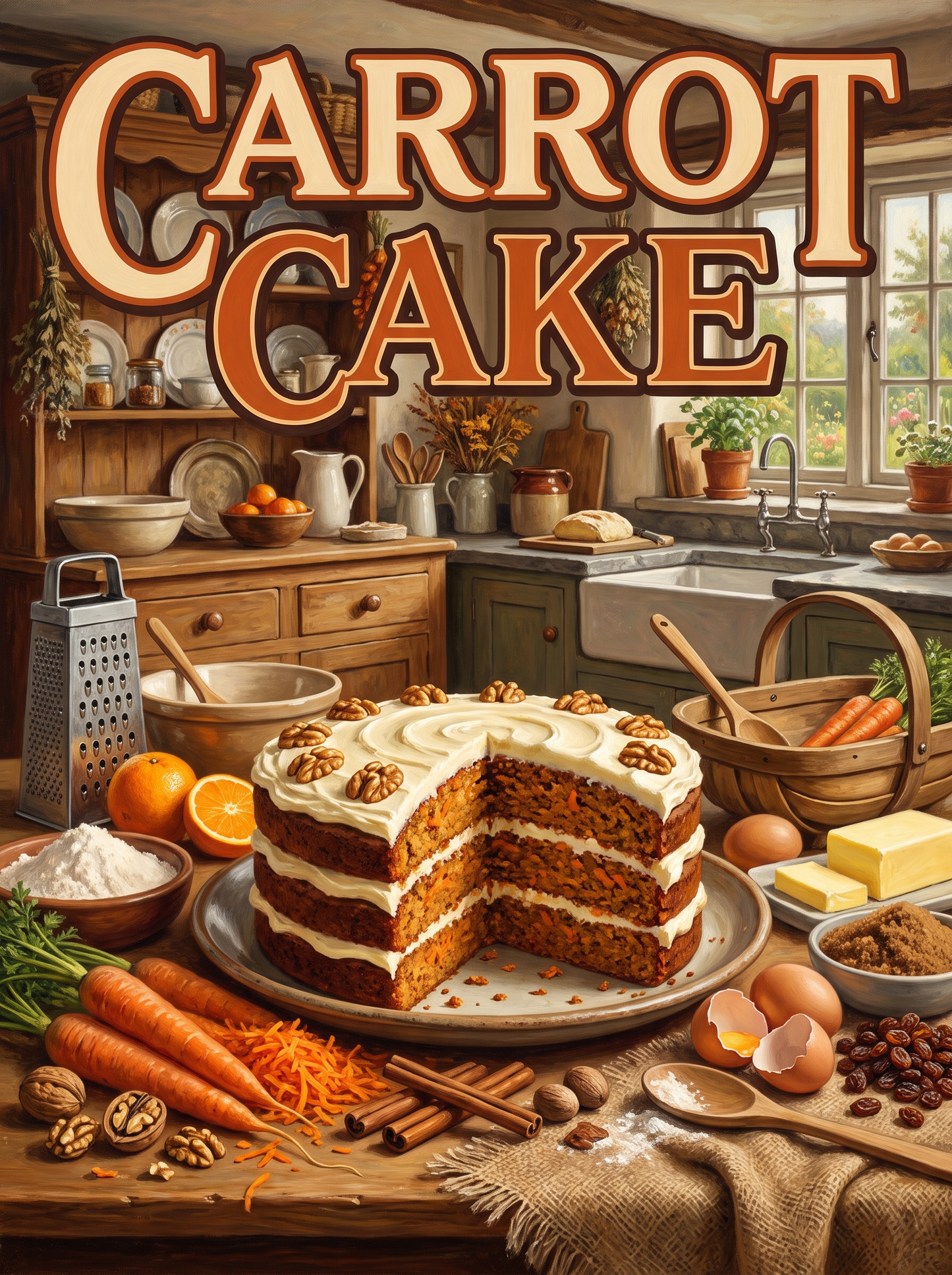 Carrot Cake on the Dresser