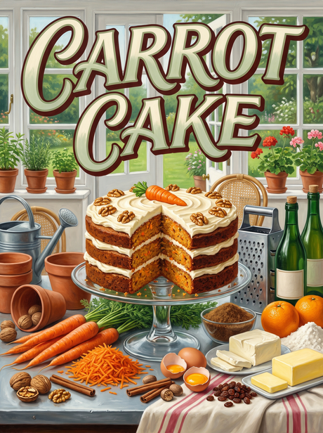 Carrot Cake in the Greenhouse