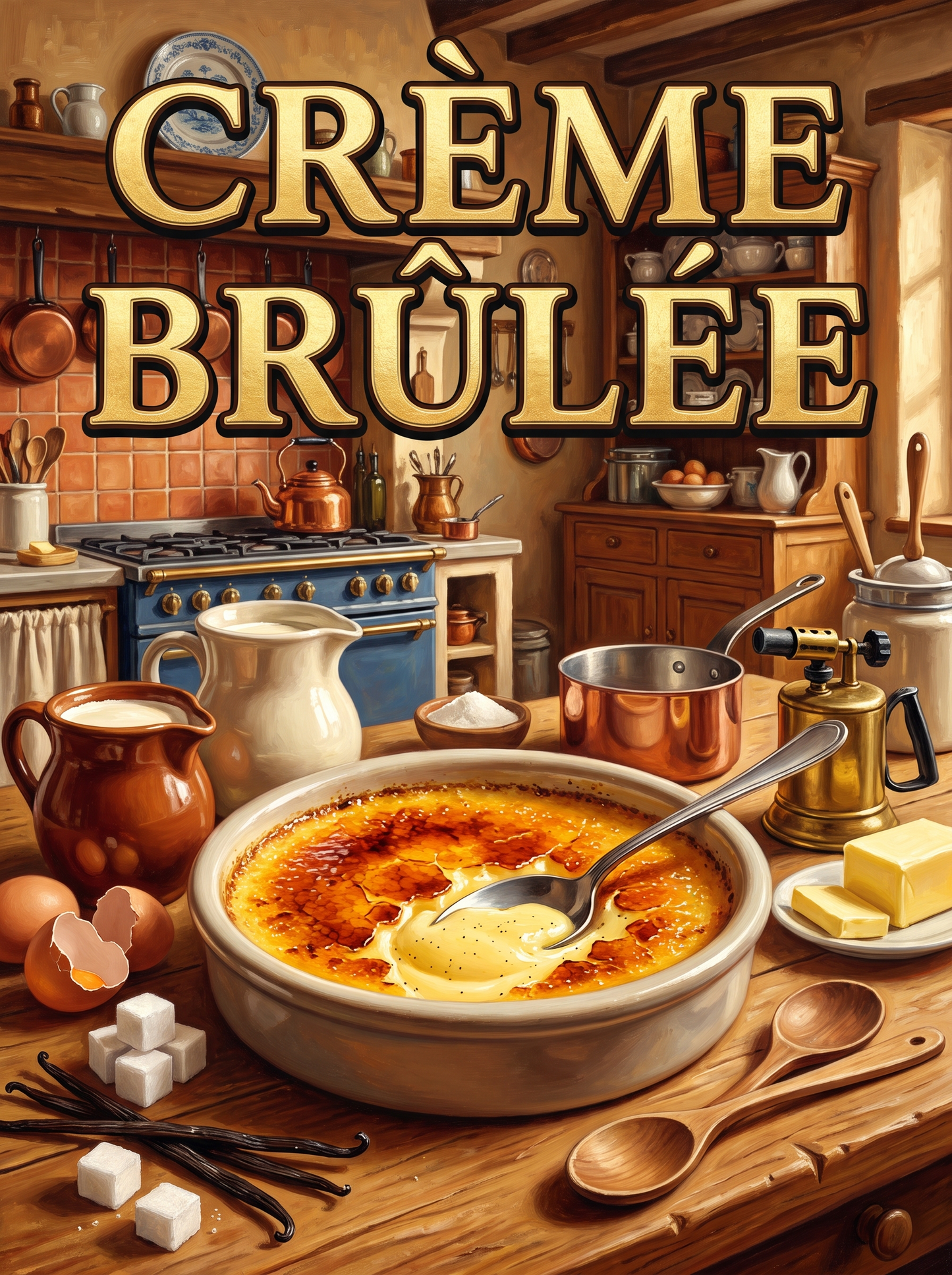 Crème Brûlée in the Country Kitchen