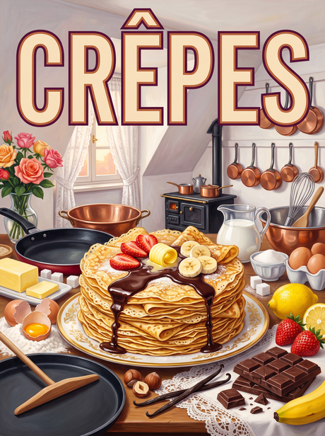 Crêpes in the Attic Kitchen
