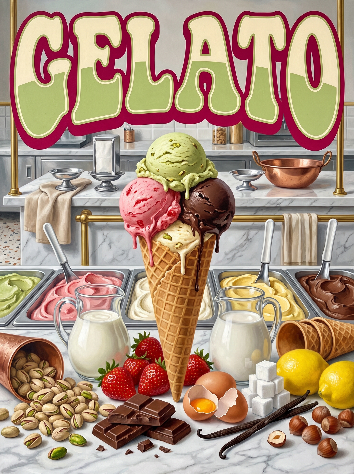 Gelato at the Gelateria