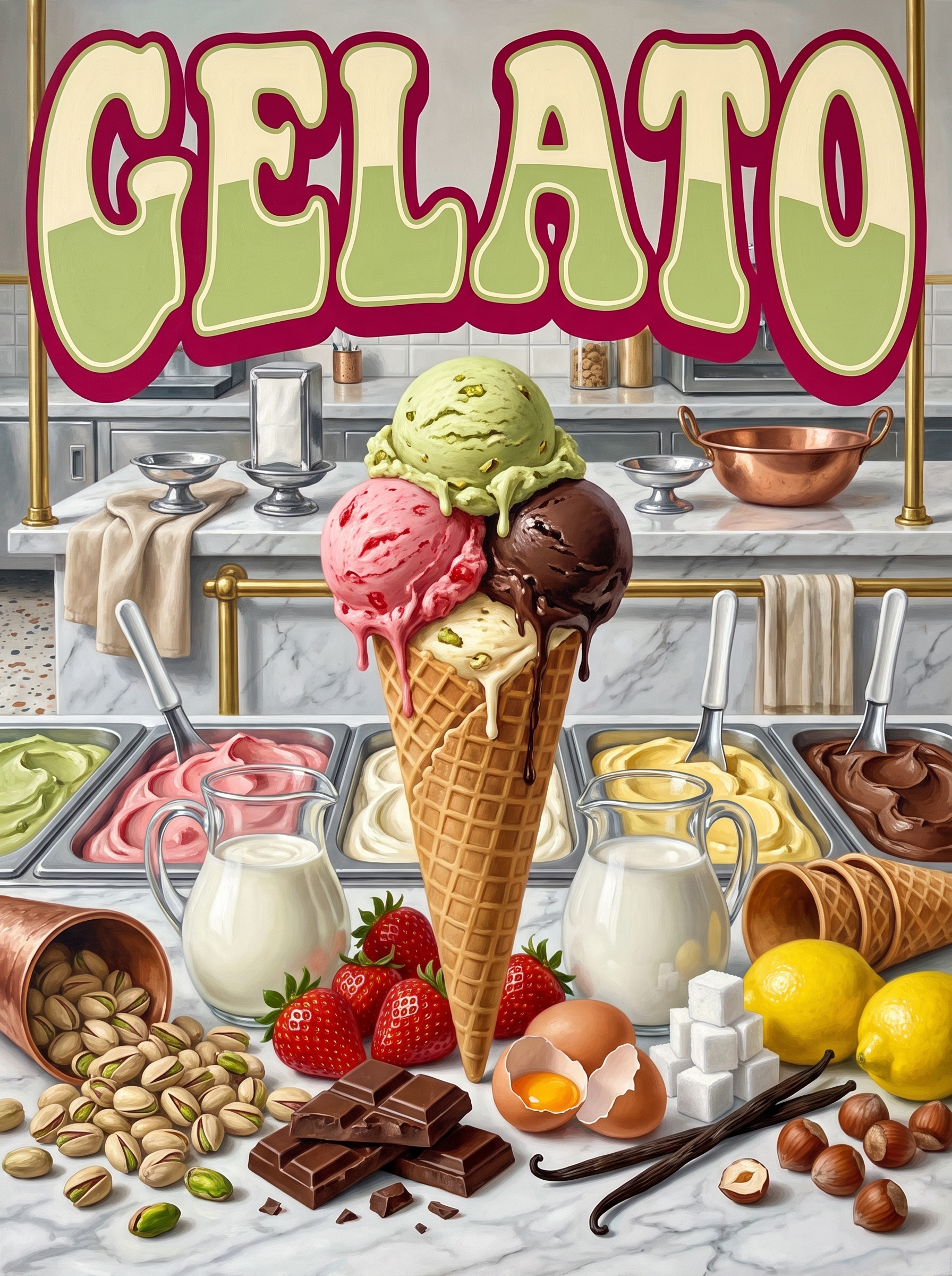 Gelato at the Gelateria