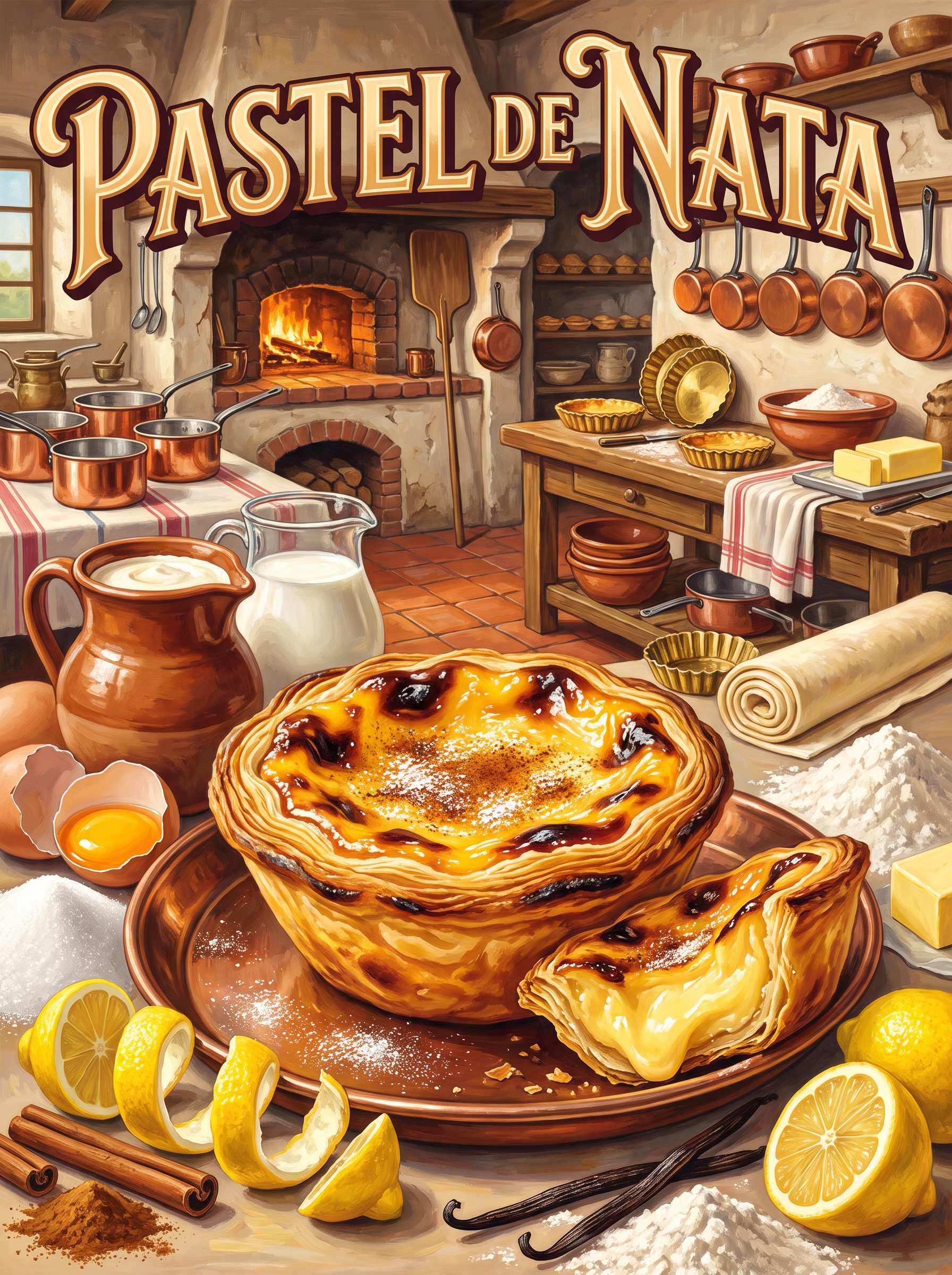 Pastel de Nata at the Oven