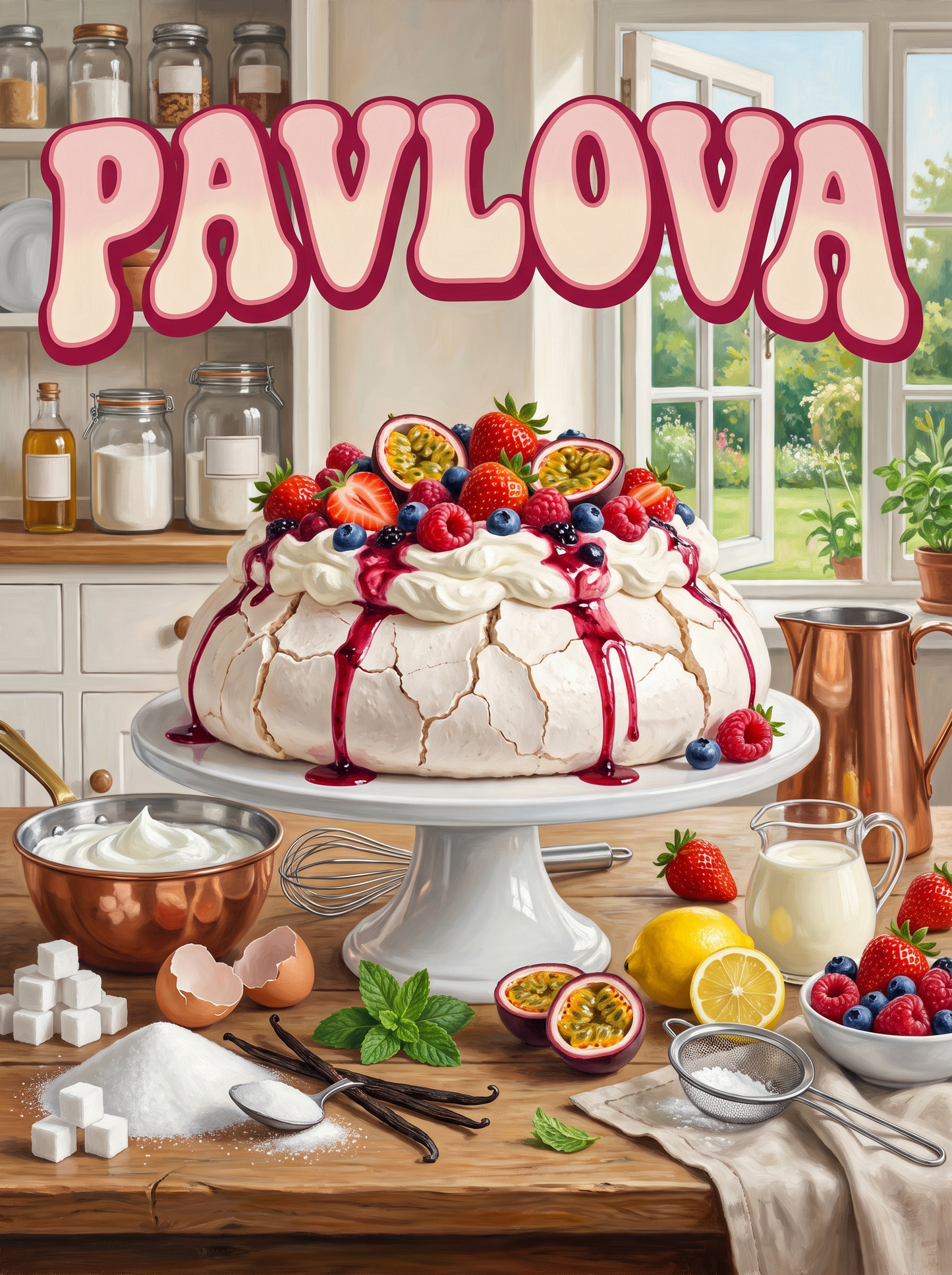 Pavlova by the Garden Window