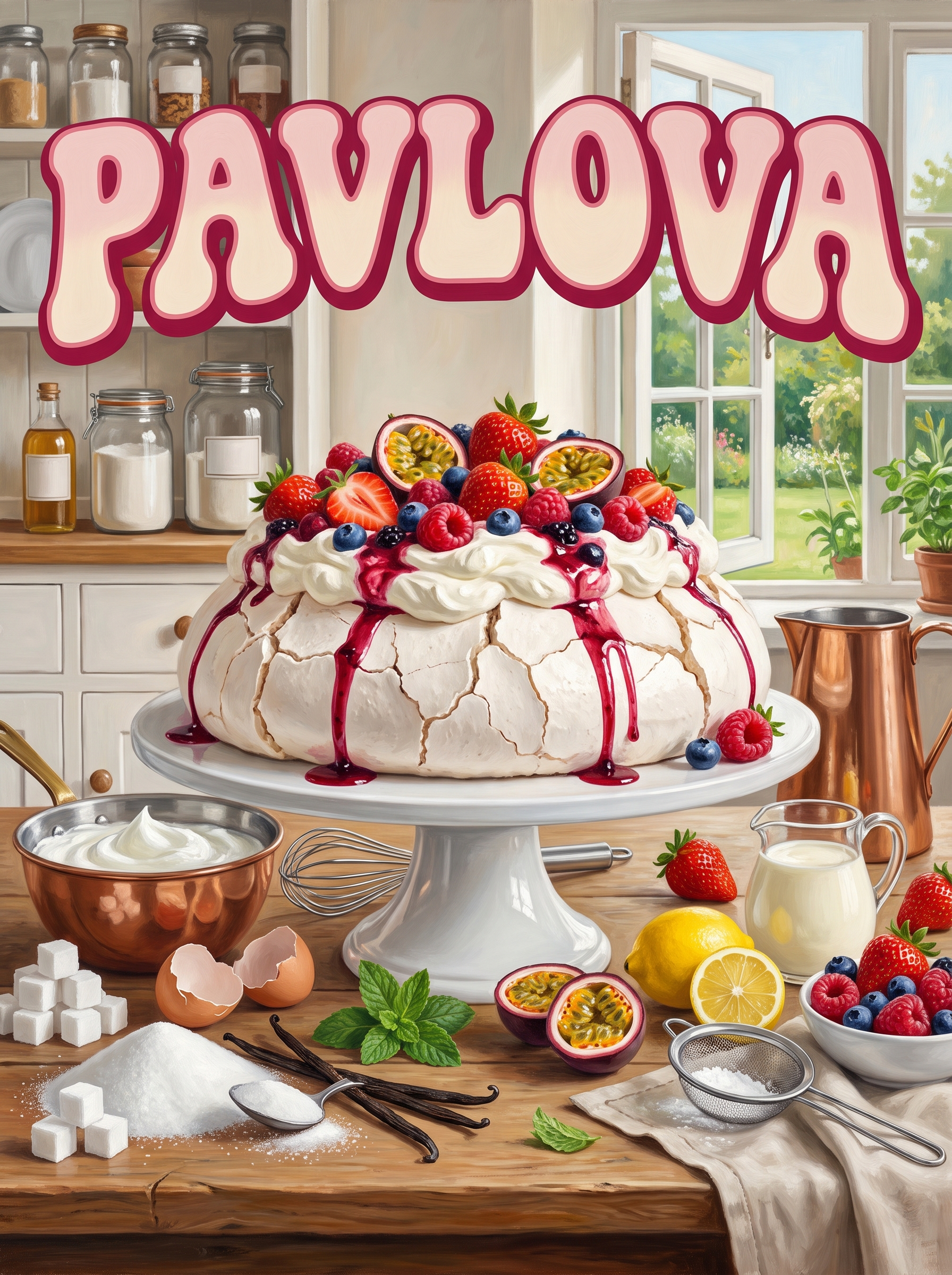 Pavlova by the Garden Window