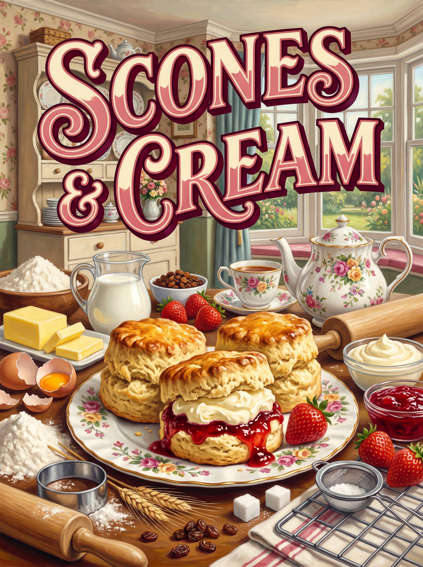 Scones and Cream in the Cottage