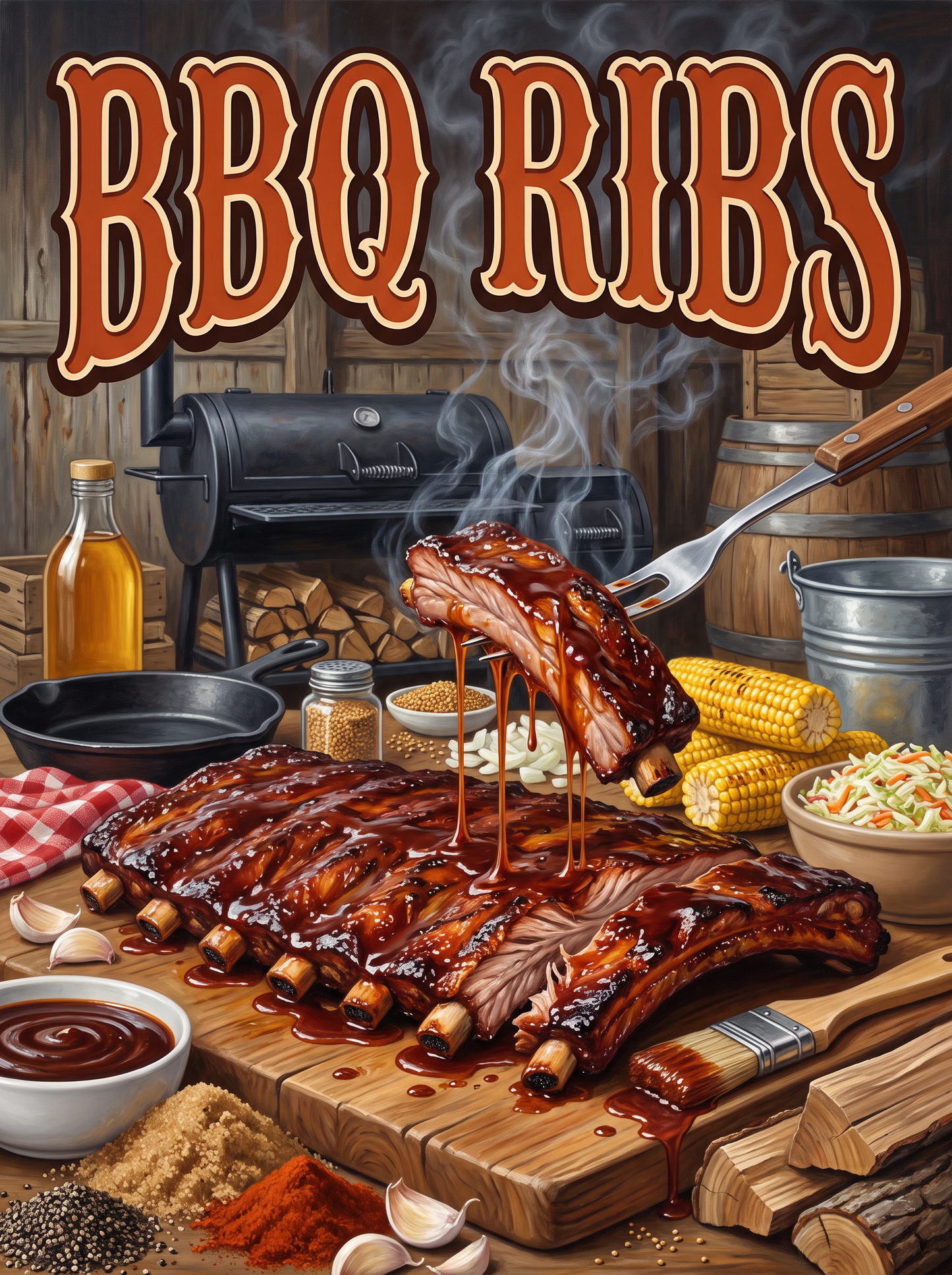BBQ Ribs at the Smokehouse