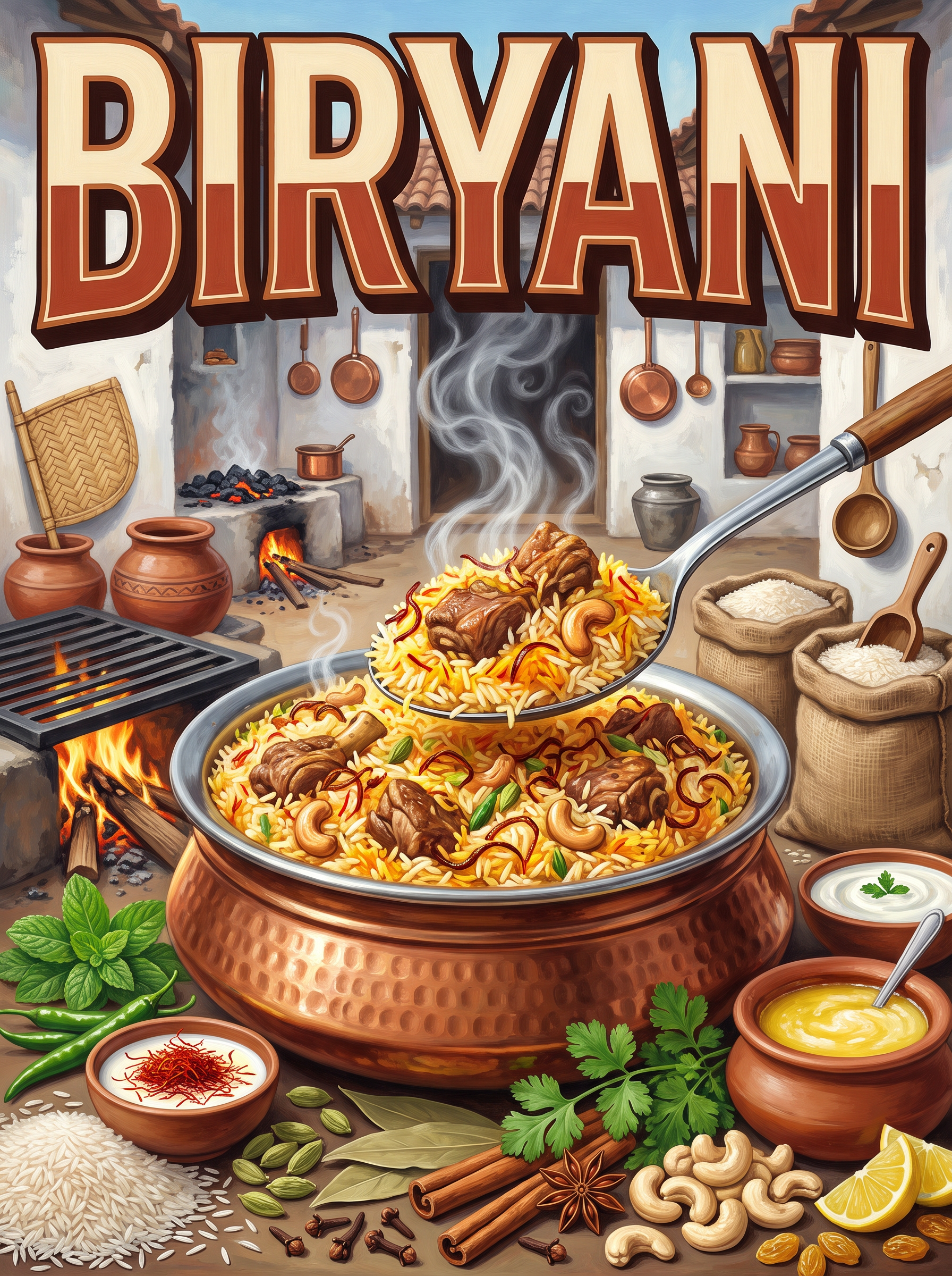 Biryani over the Coals