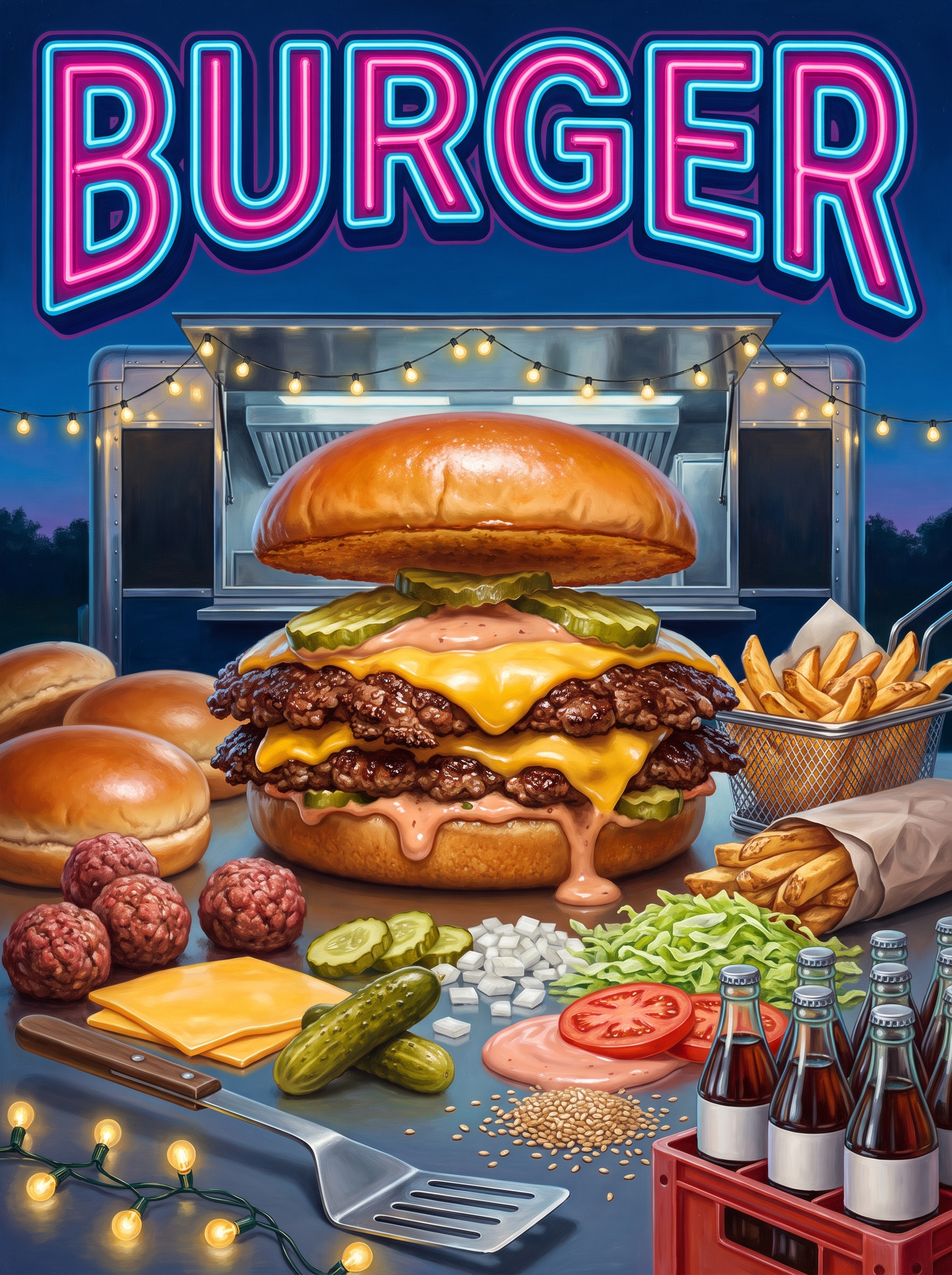 Burger from the Food Truck