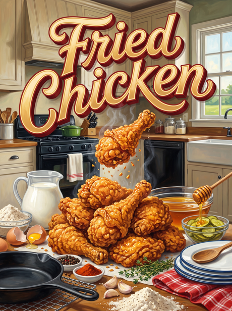 Fried Chicken in the Farm Kitchen