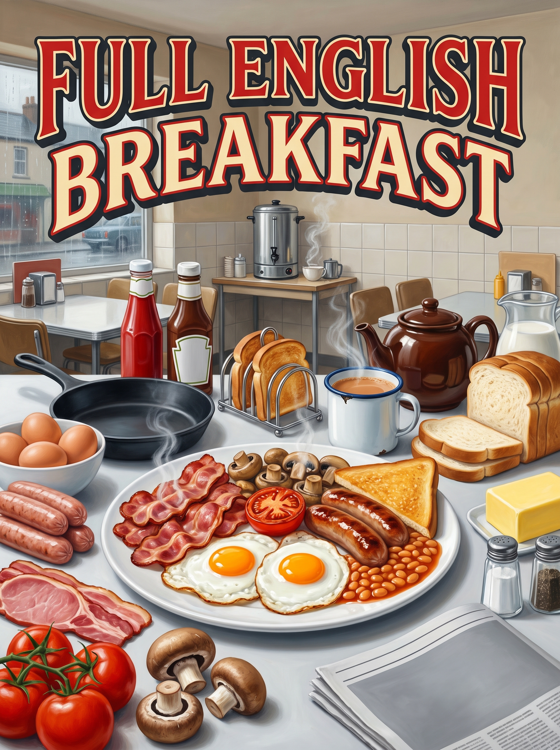 Full English Breakfast at the Caff