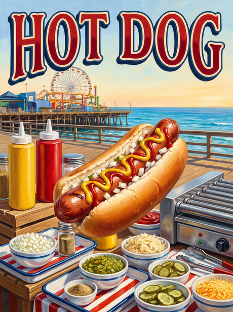 Hot Dog on the Boardwalk