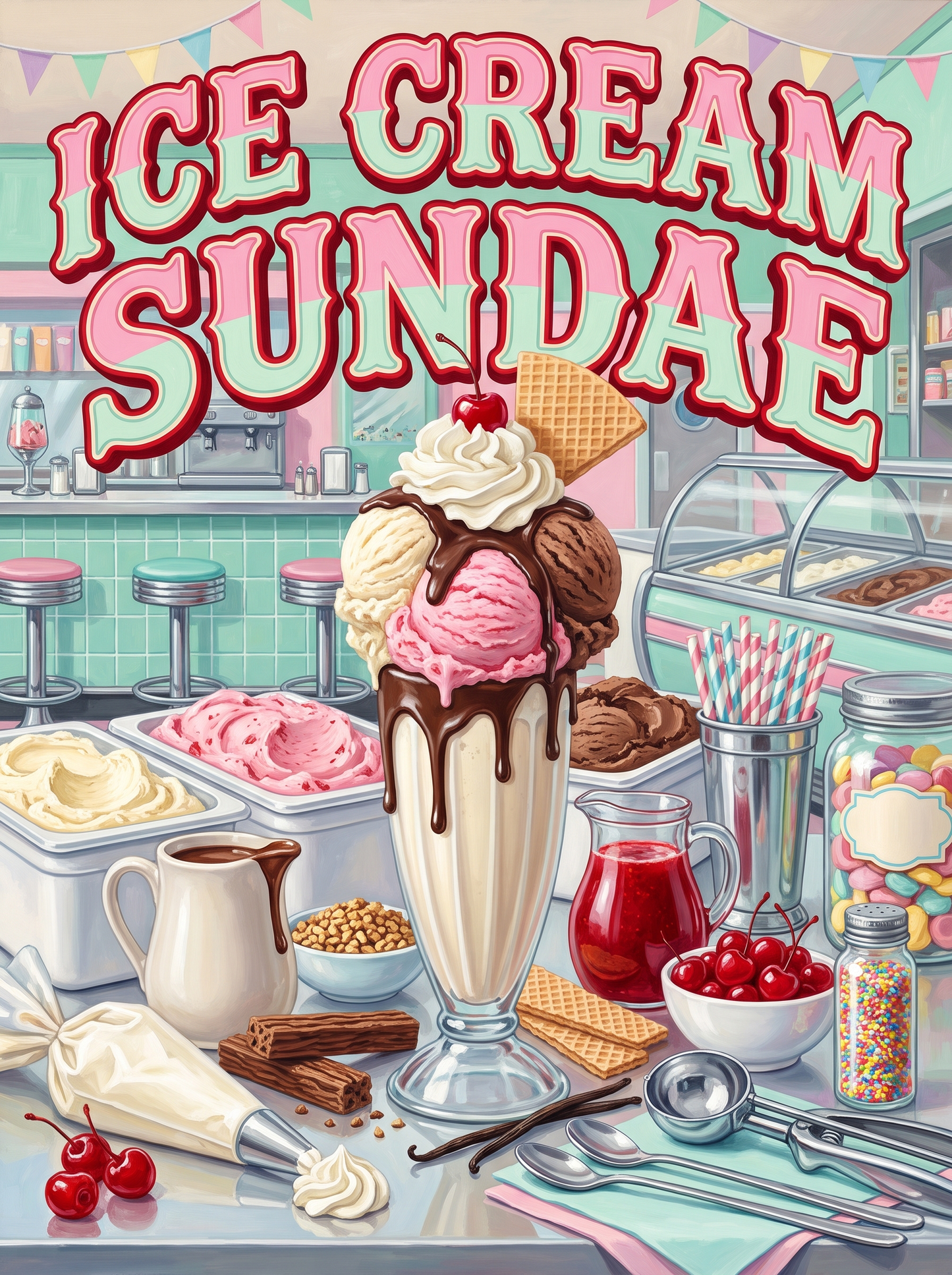 Ice Cream Sundae at the Parlour