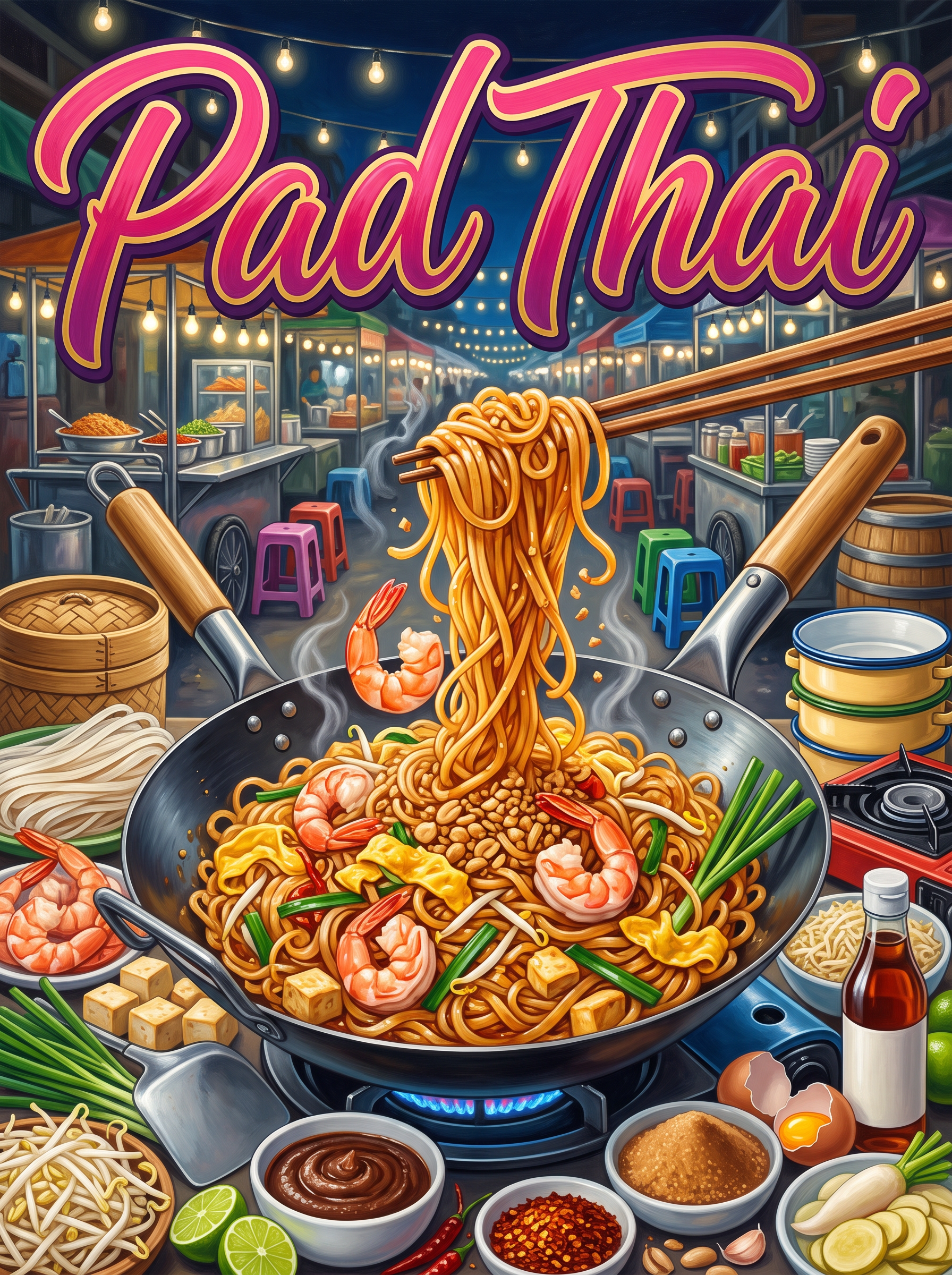Pad Thai at the Street Stall