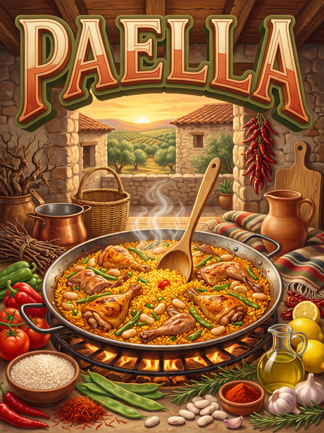 Paella over the Fire