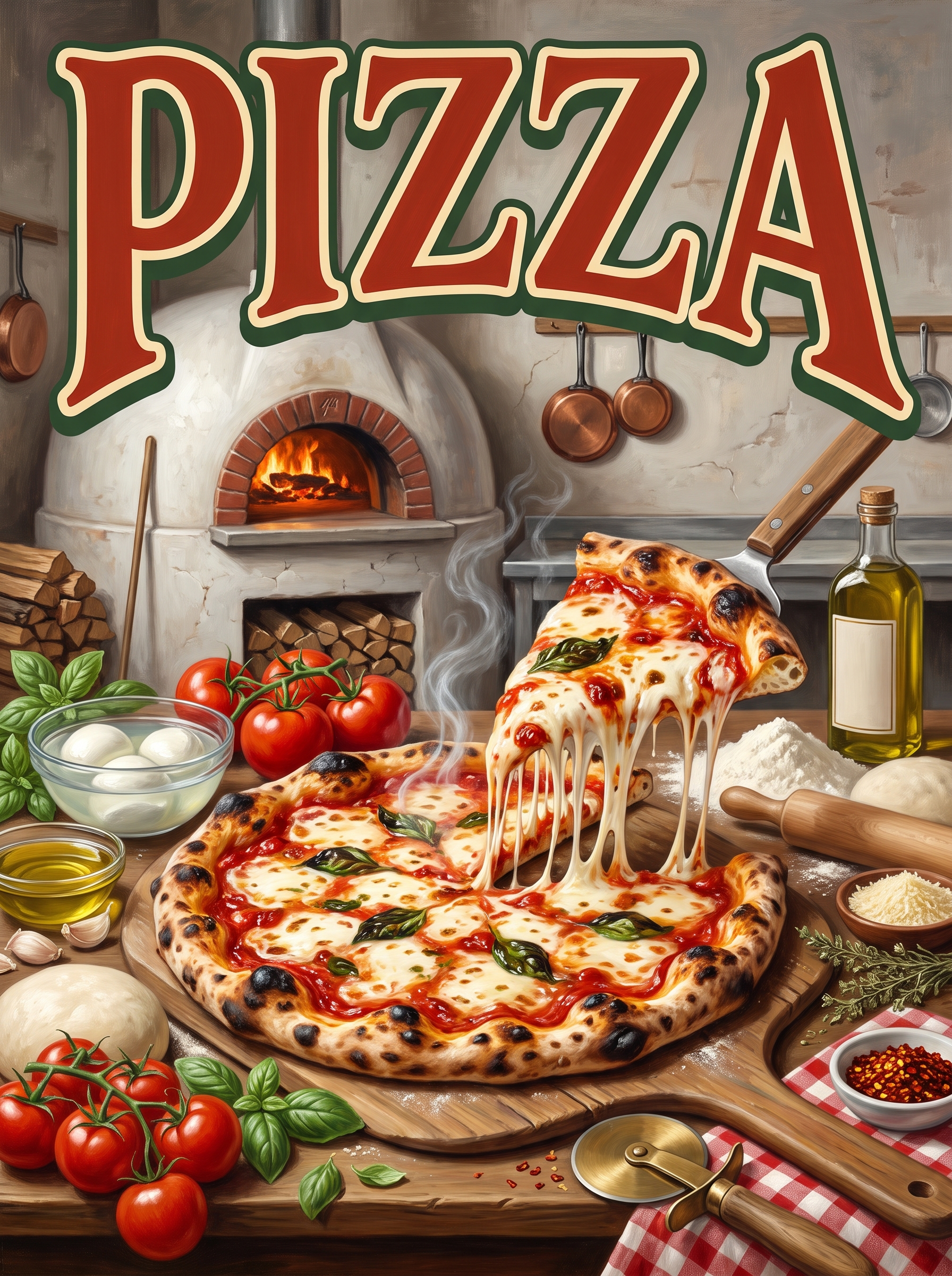 Pizza from the Wood Oven