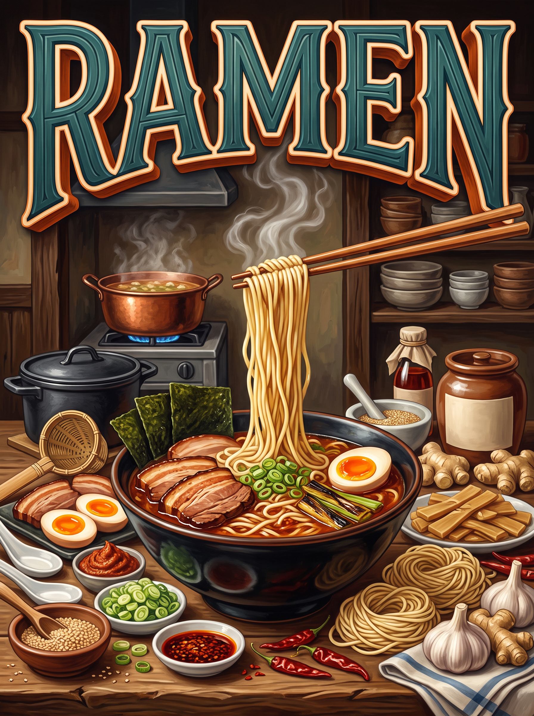 Ramen in the Back Kitchen
