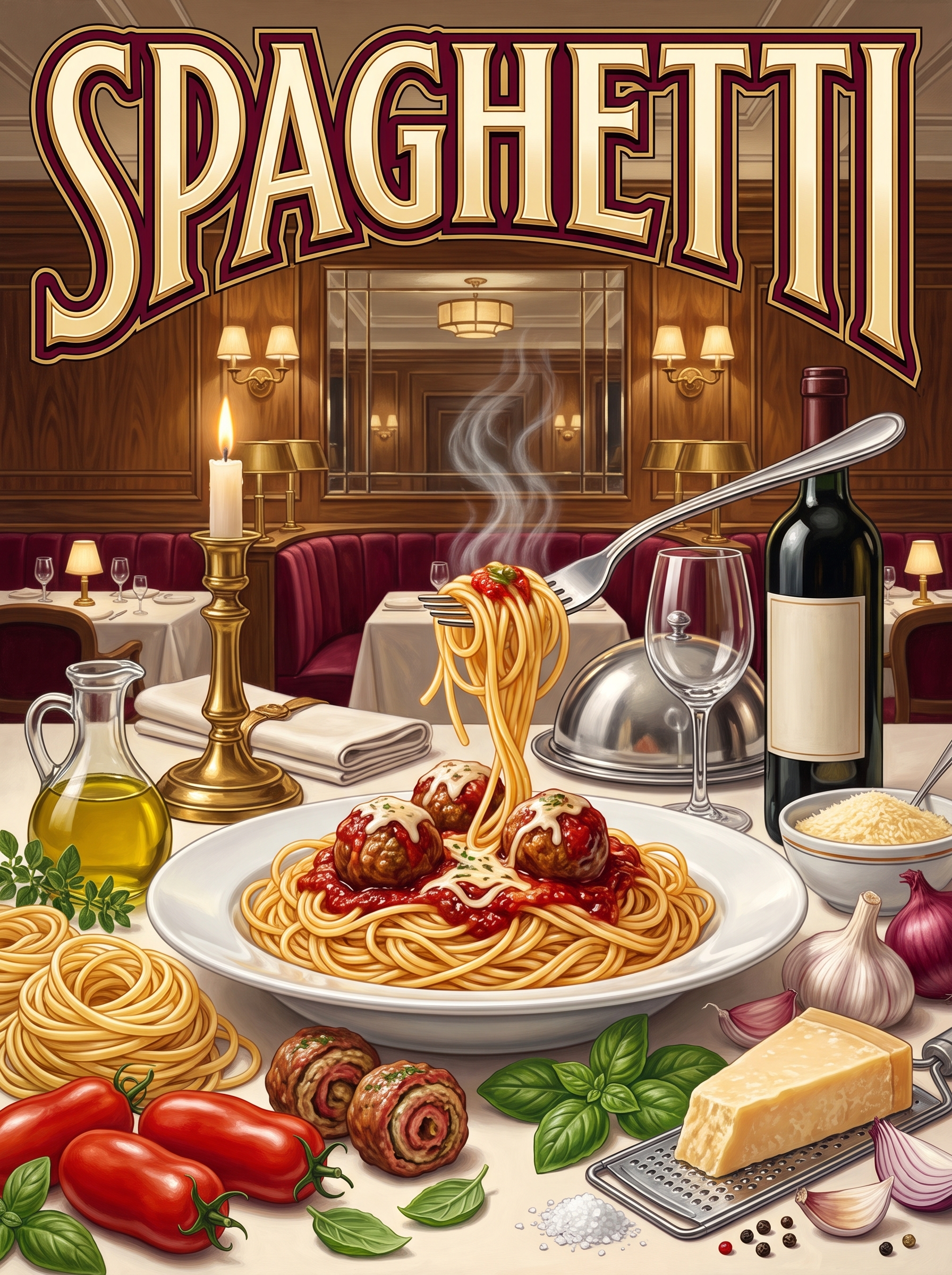 Spaghetti at the Trattoria