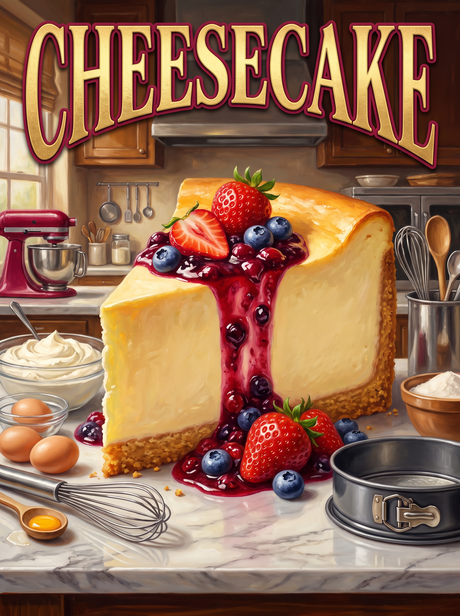 Cheesecake in the Baker's Kitchen