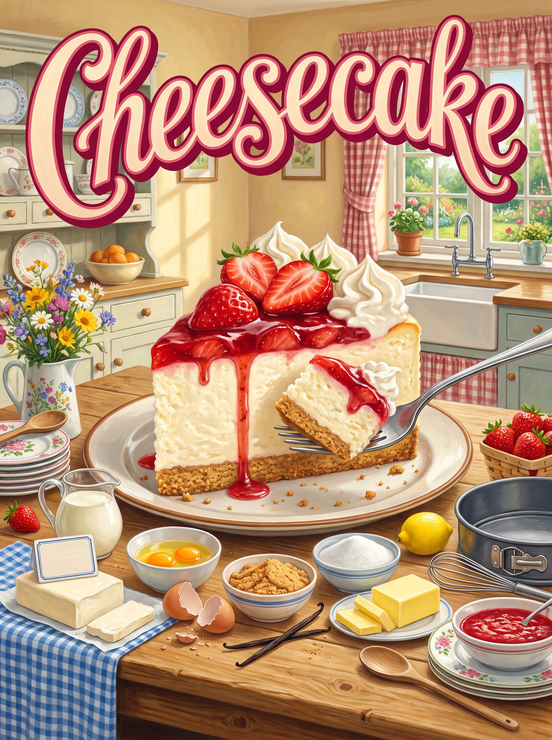 Cheesecake by the Cottage Window