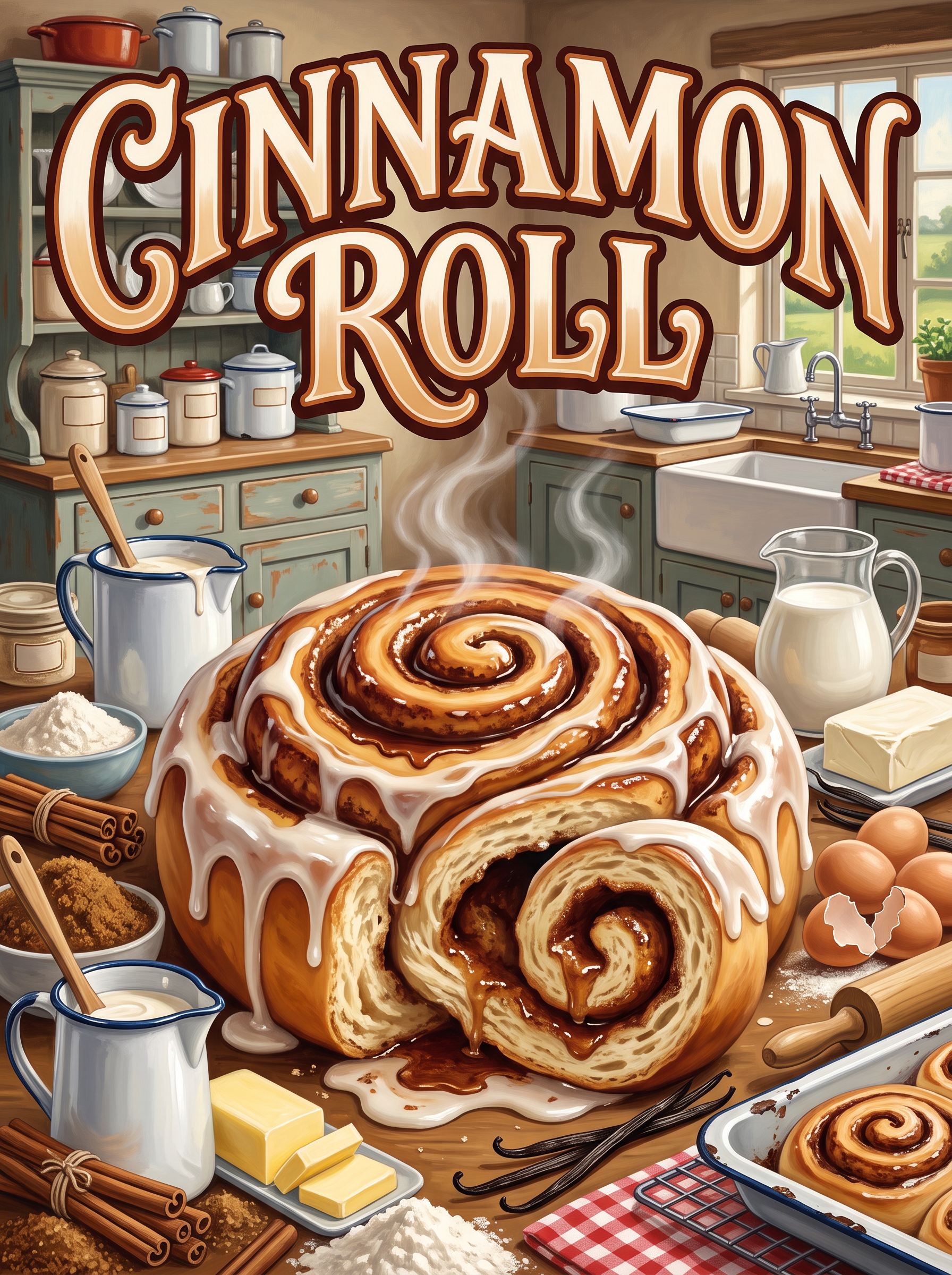 Cinnamon Roll in the Green Kitchen