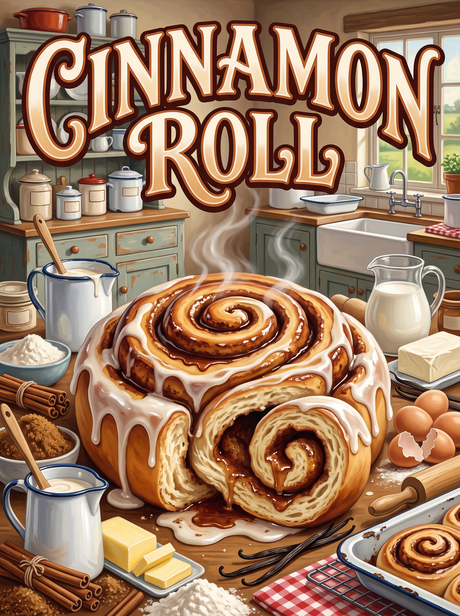 Cinnamon Roll in the Green Kitchen