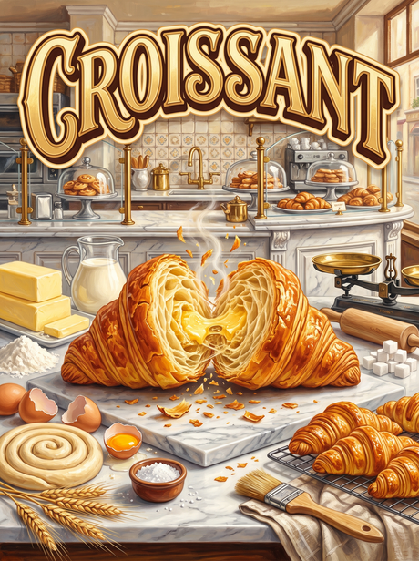 Croissant in the Patisserie