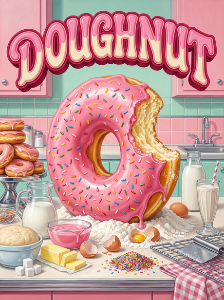 Doughnut in the Pink Bakery