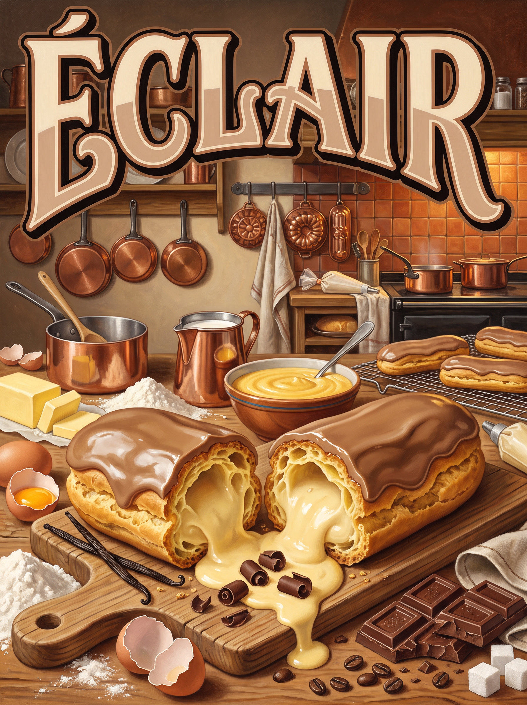 Éclair in the Old Bakery
