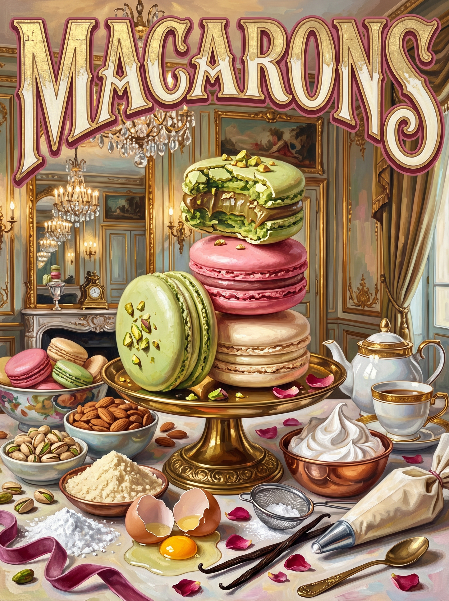 Macarons in the Gilded Salon