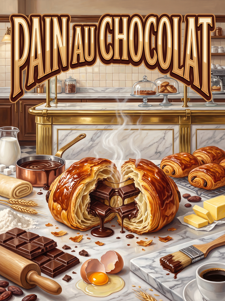 Pain au Chocolat in the Boulangerie