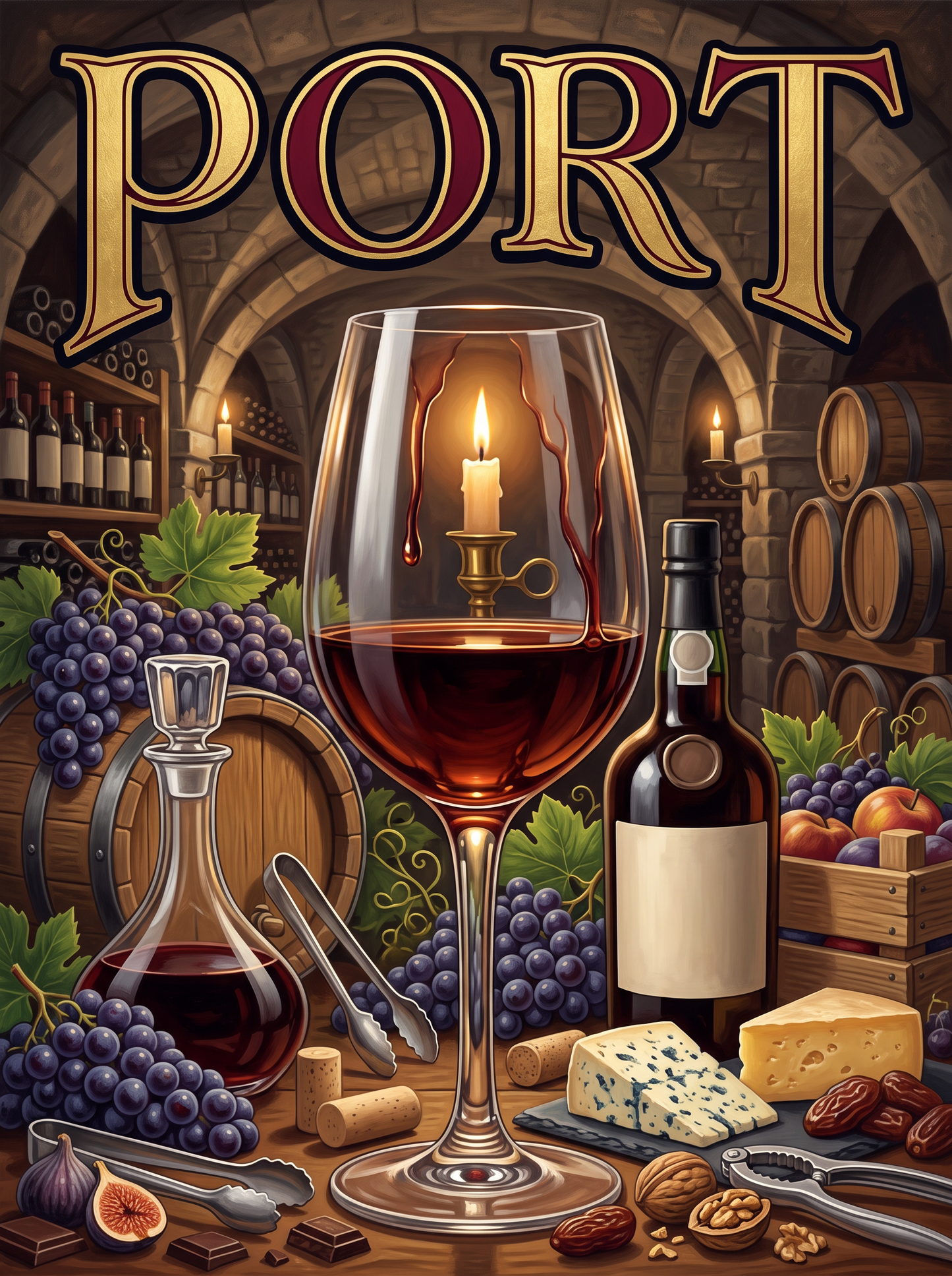 Port in the Vaulted Cellar