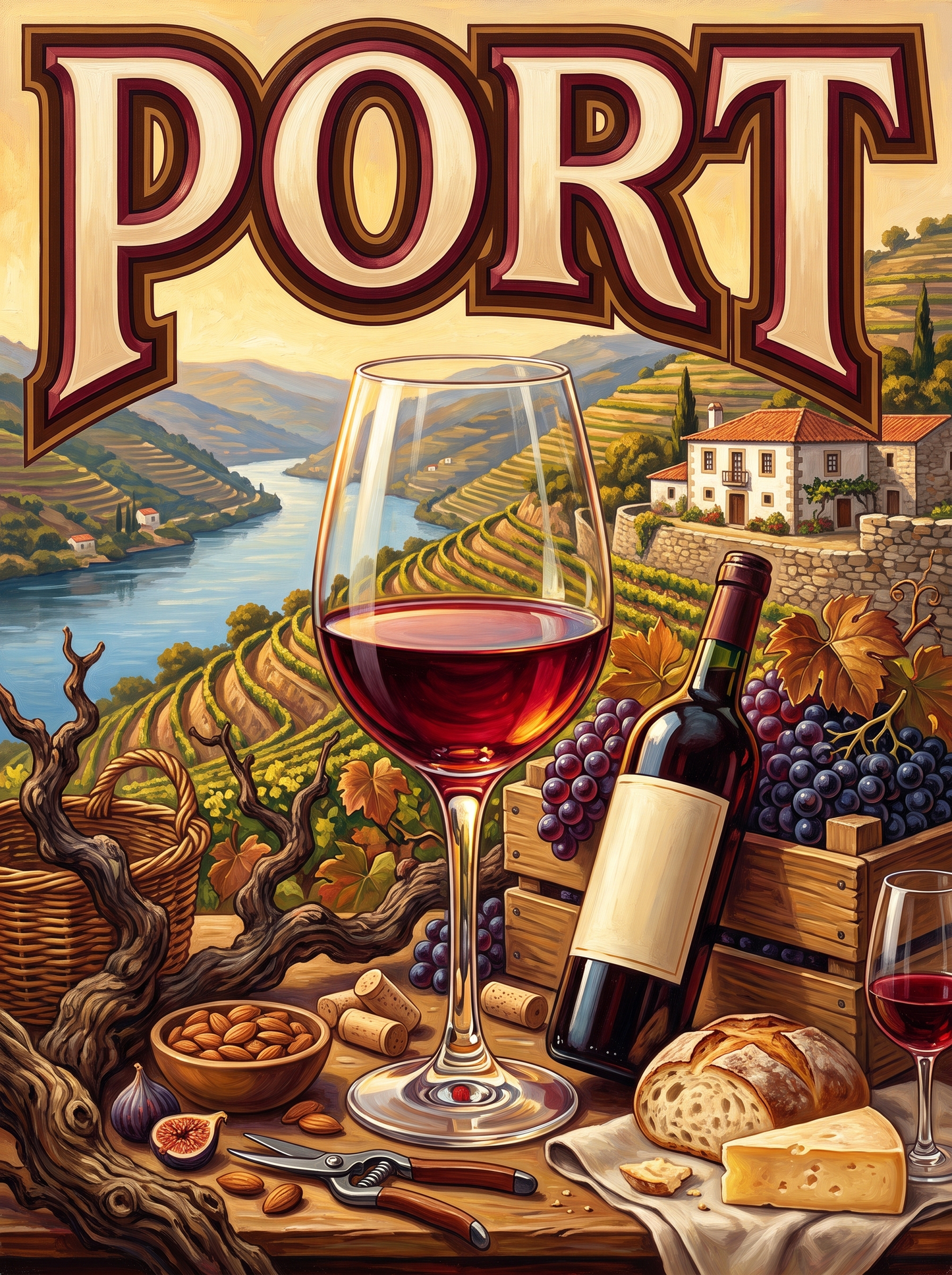 Port in the Douro Valley