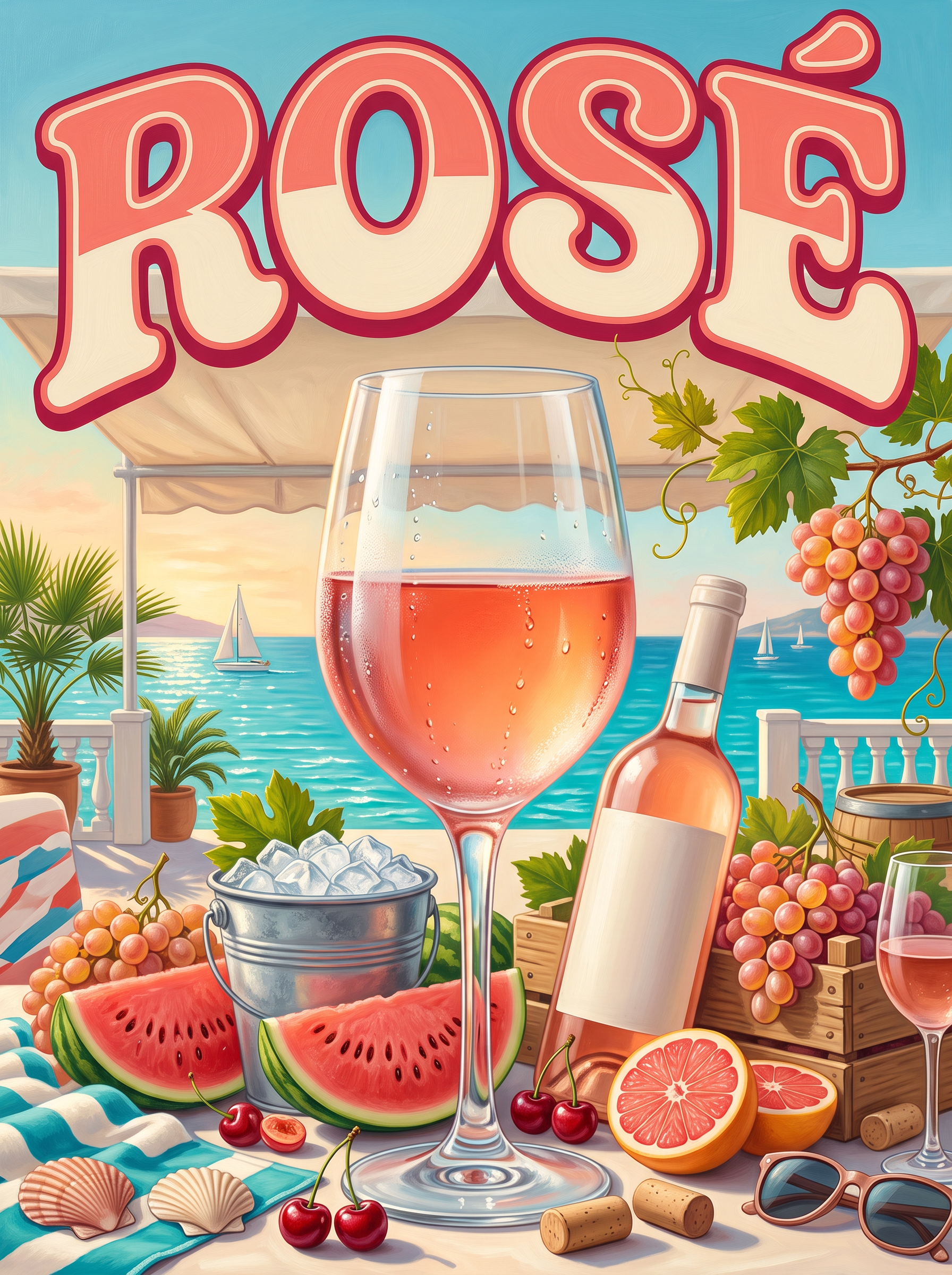 Rosé by the Sea