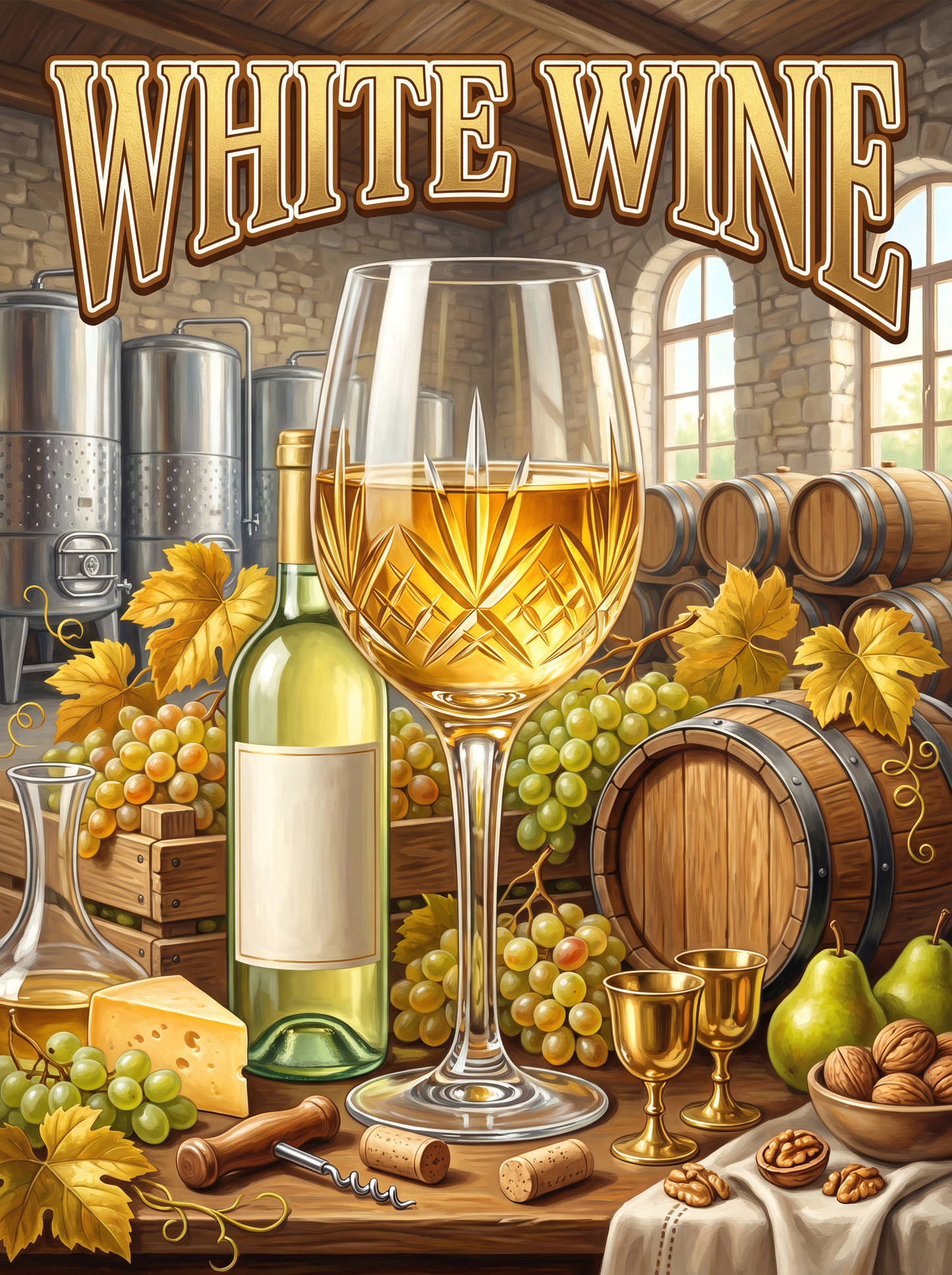 White Wine at the Winery