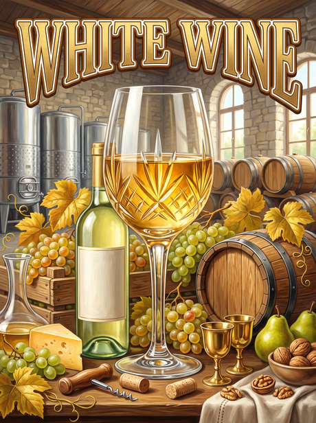 White Wine at the Winery