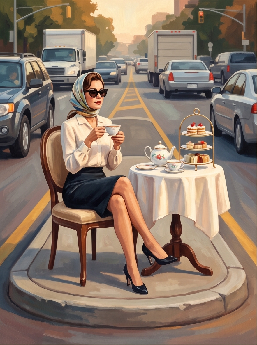 Teatime In Traffic