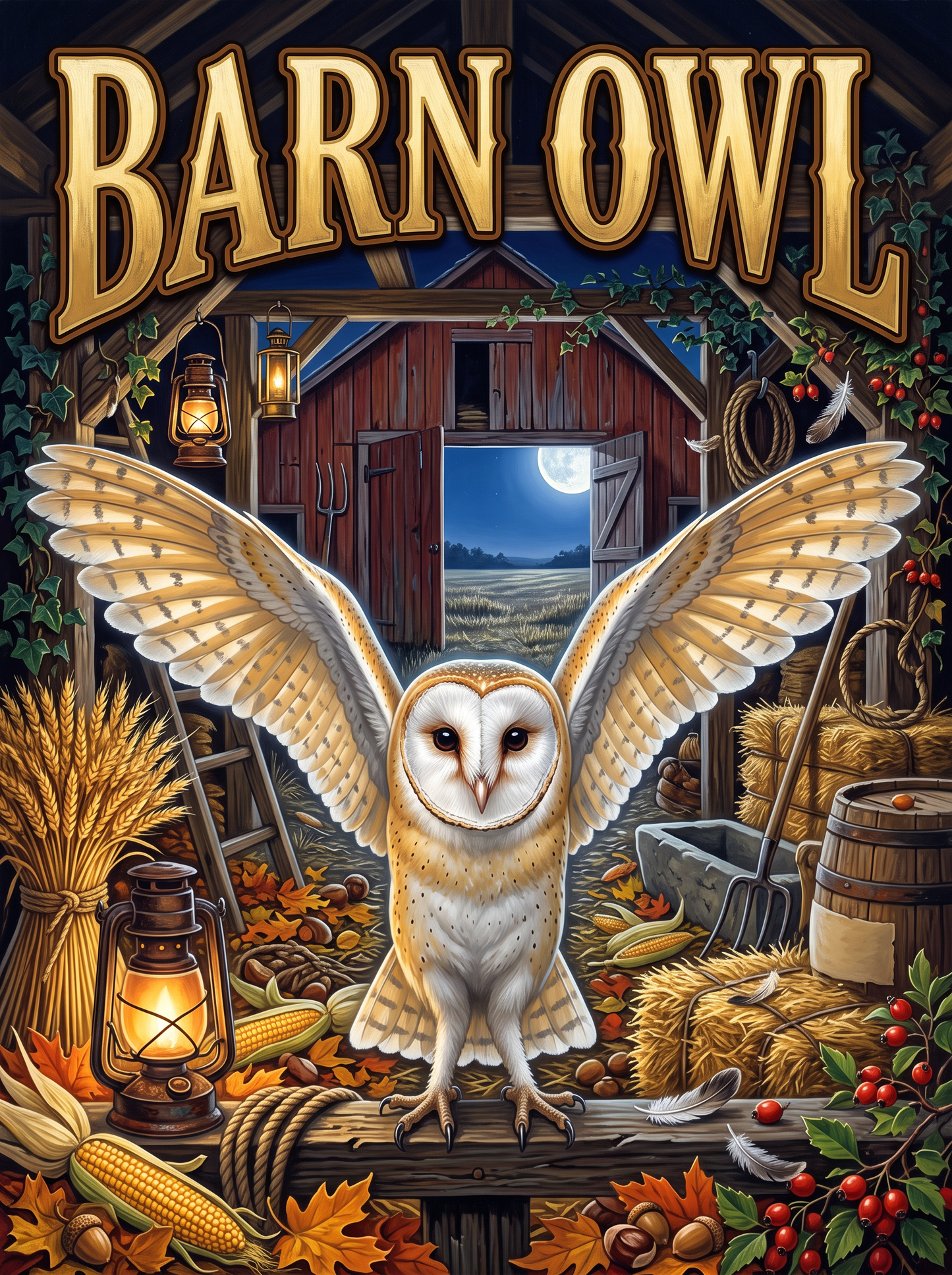 Barn Owl at the Hayloft Door