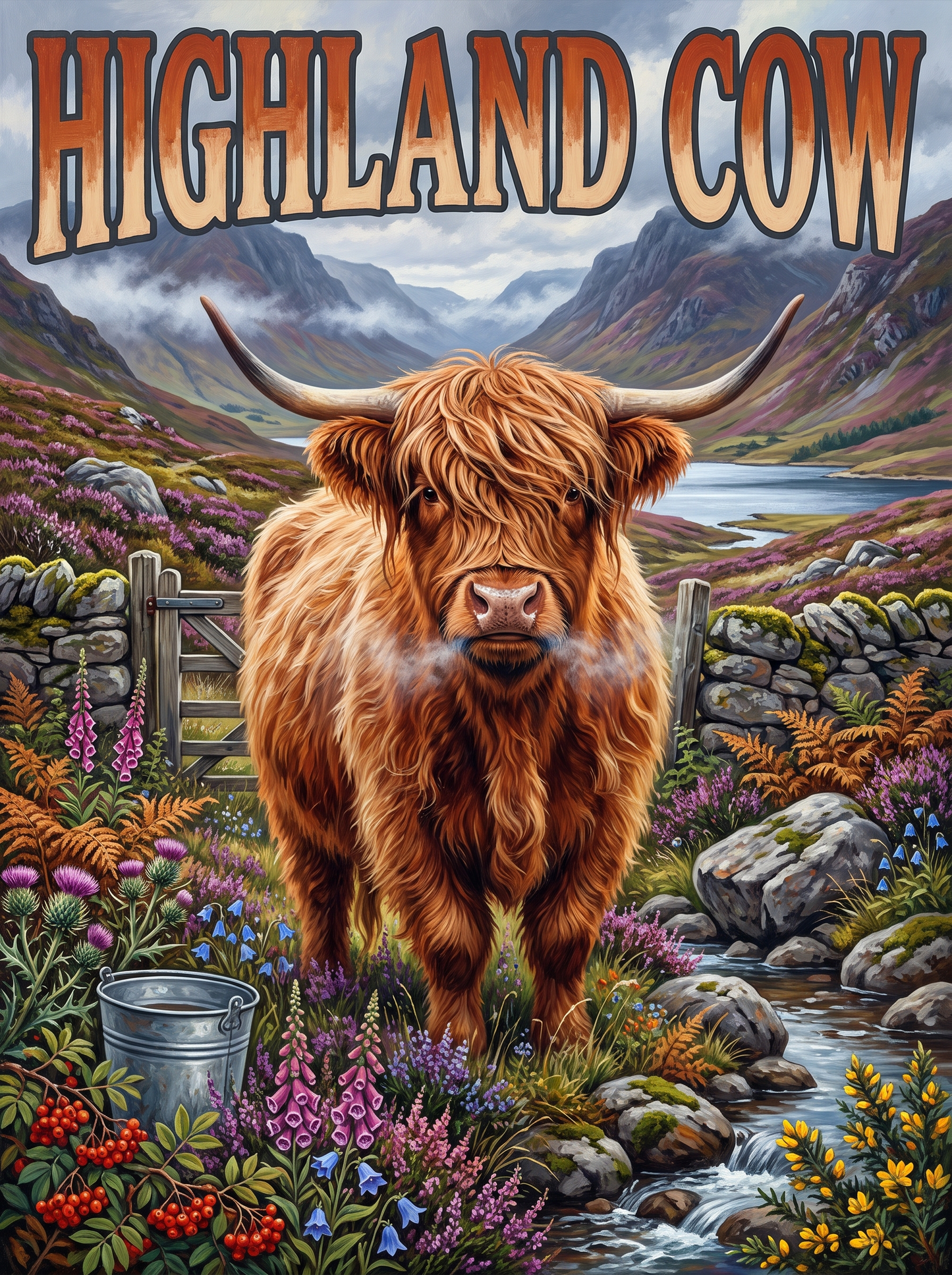 Highland Cow in the Glen