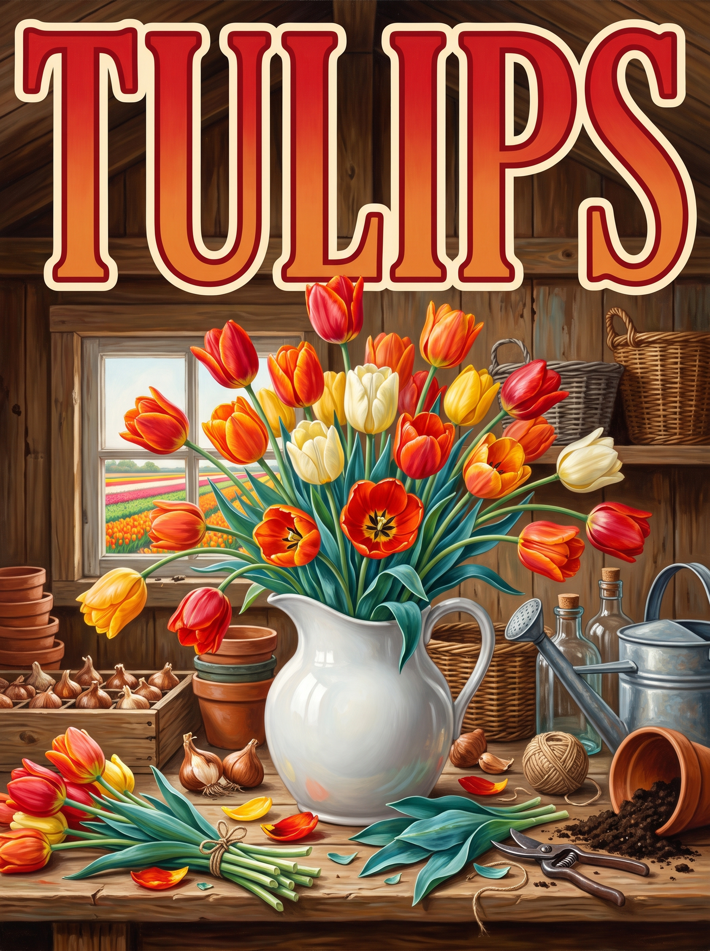 Tulips in the Potting Shed