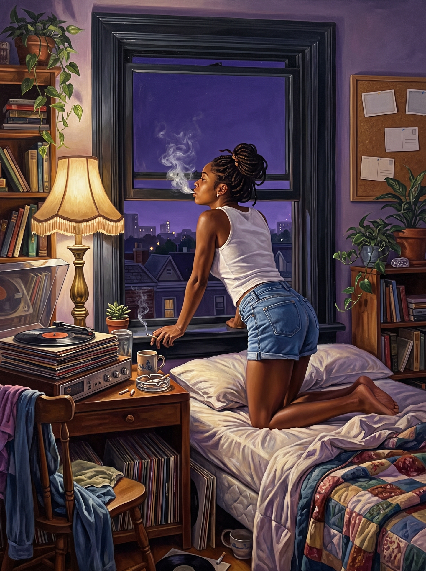 Window Ledge at Dusk
