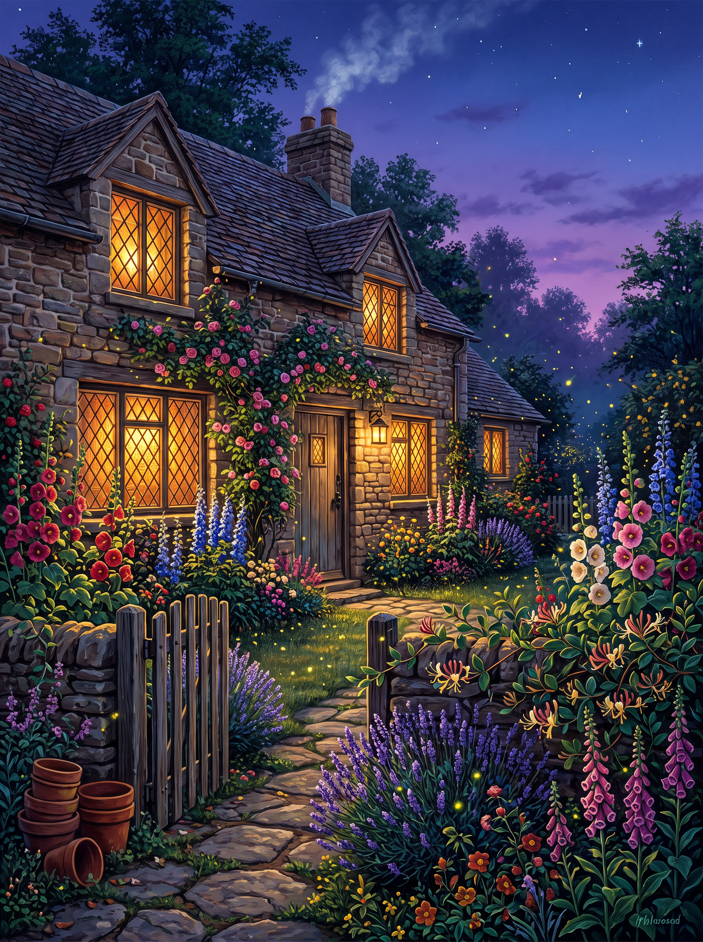 Fireflies at the Cottage Gate