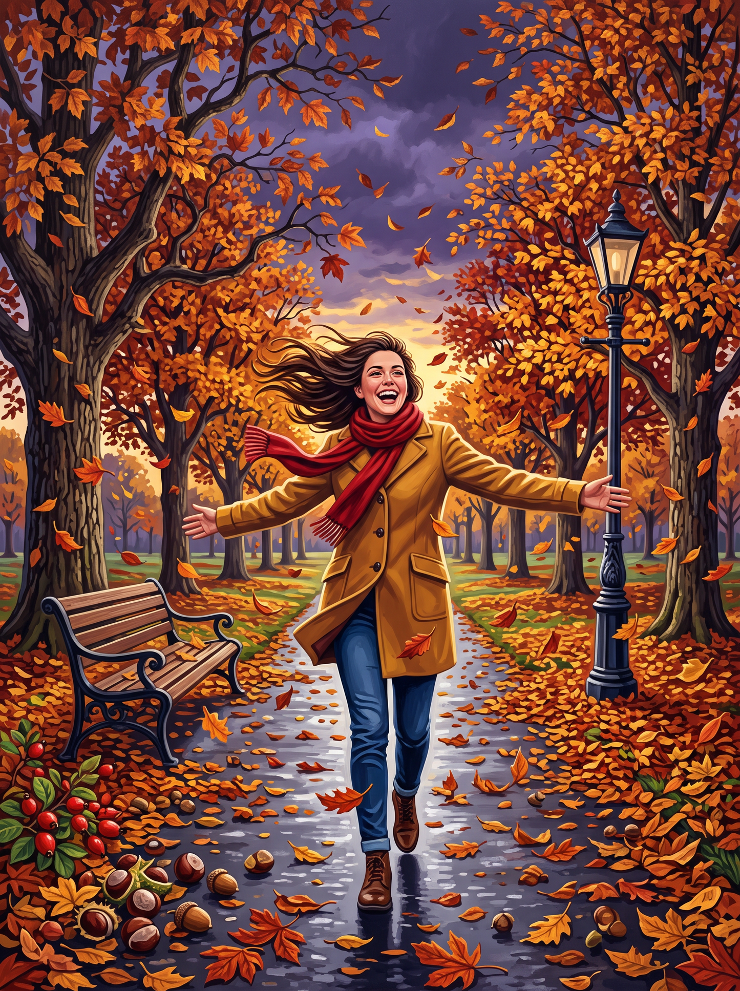 Autumn Gale on the Avenue