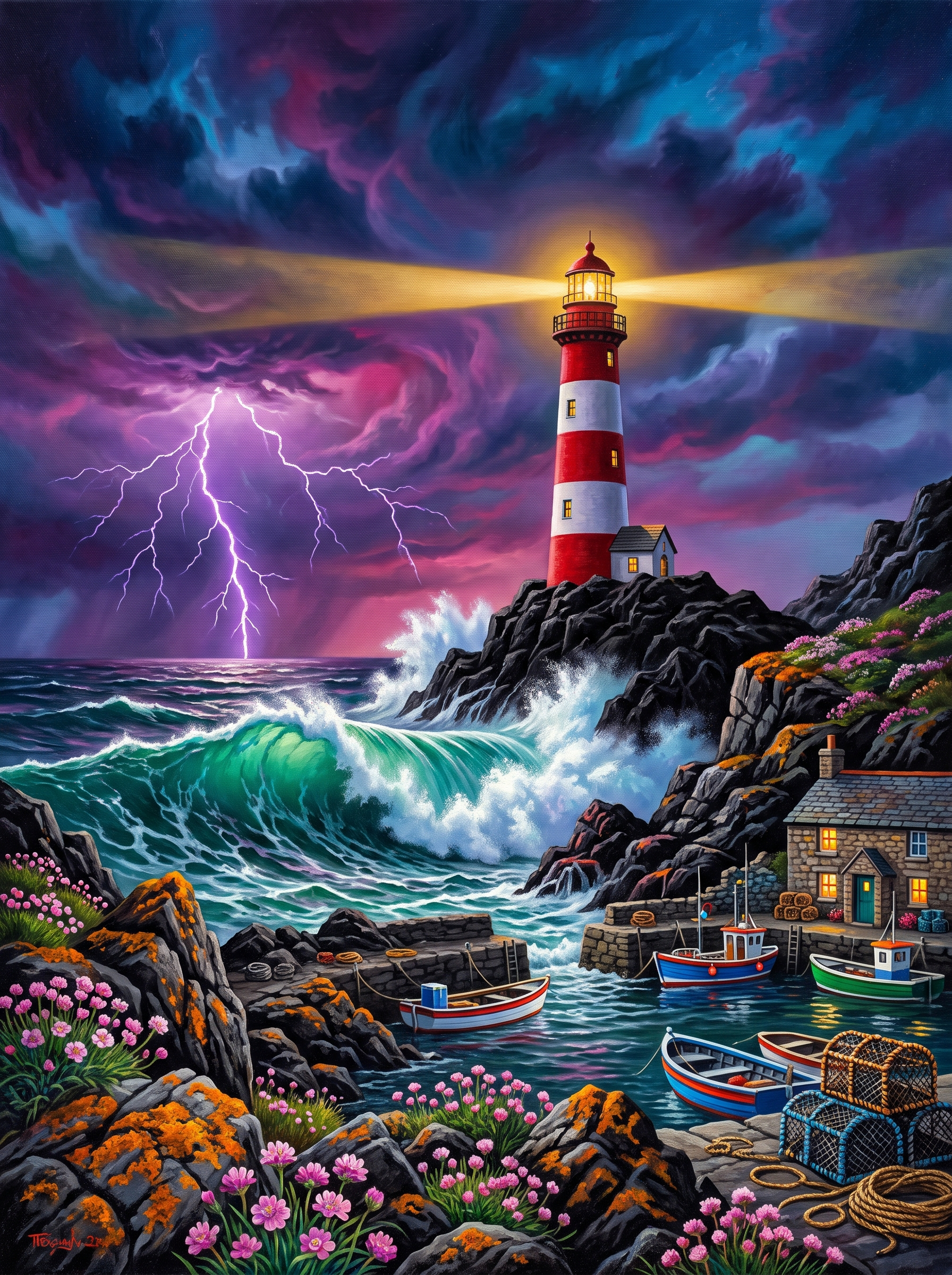 Lighthouse Against the Storm