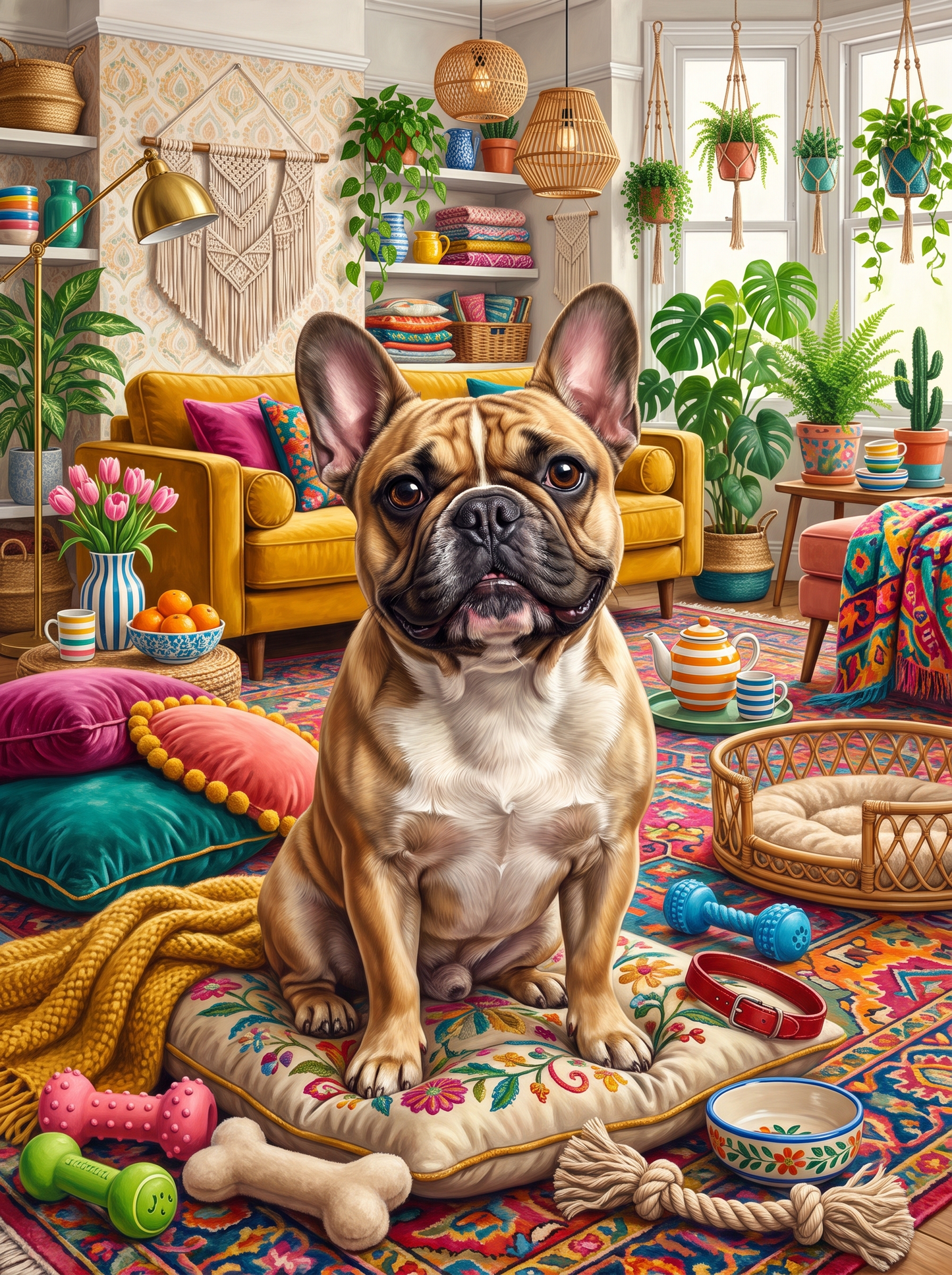French Bulldog At Home