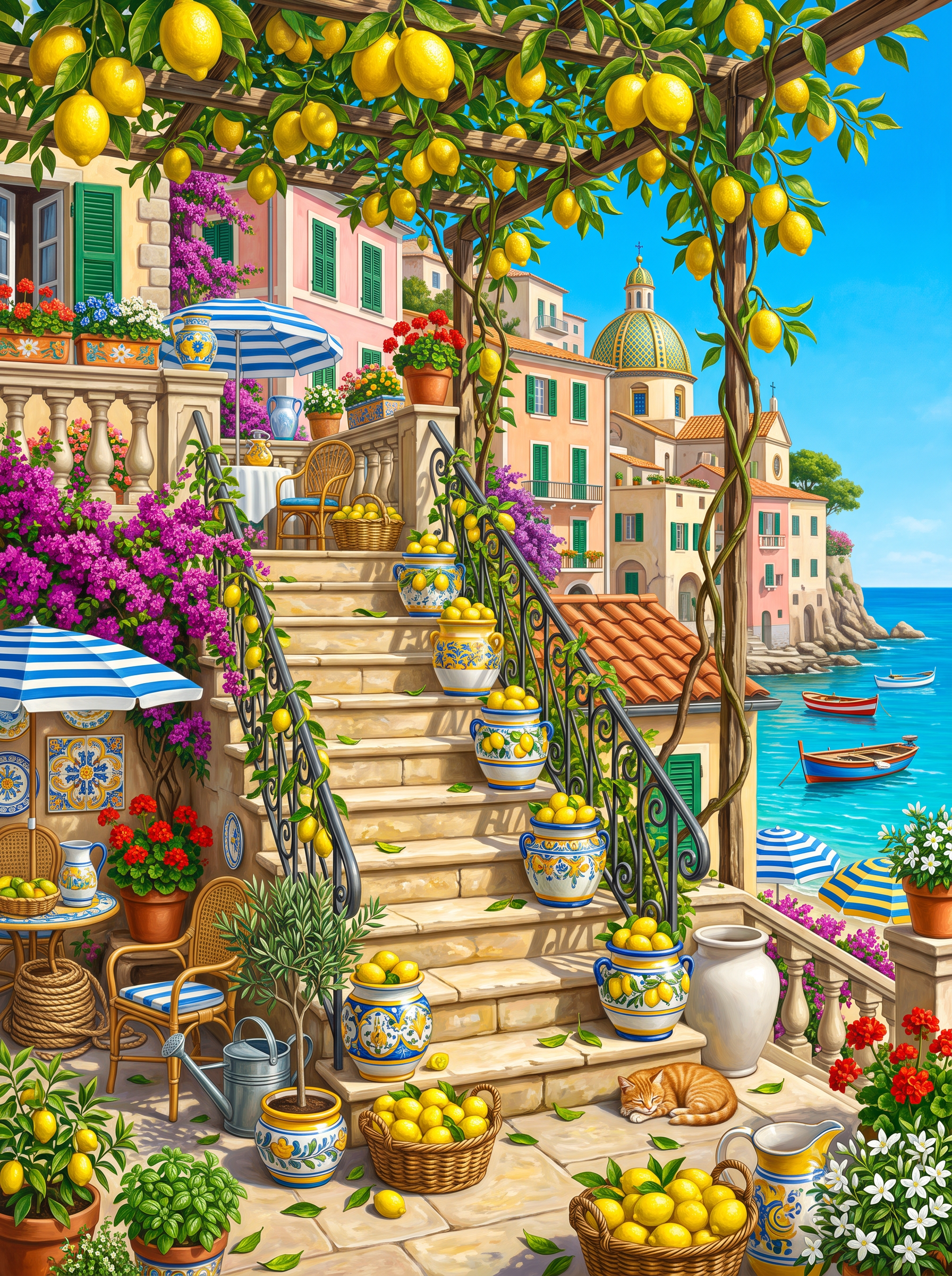 Amalfi Coast Lemon Steps